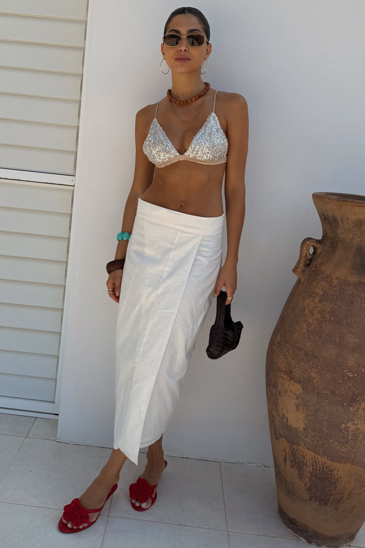 White Linen Jaspre Skirt、mySite、solidvoid