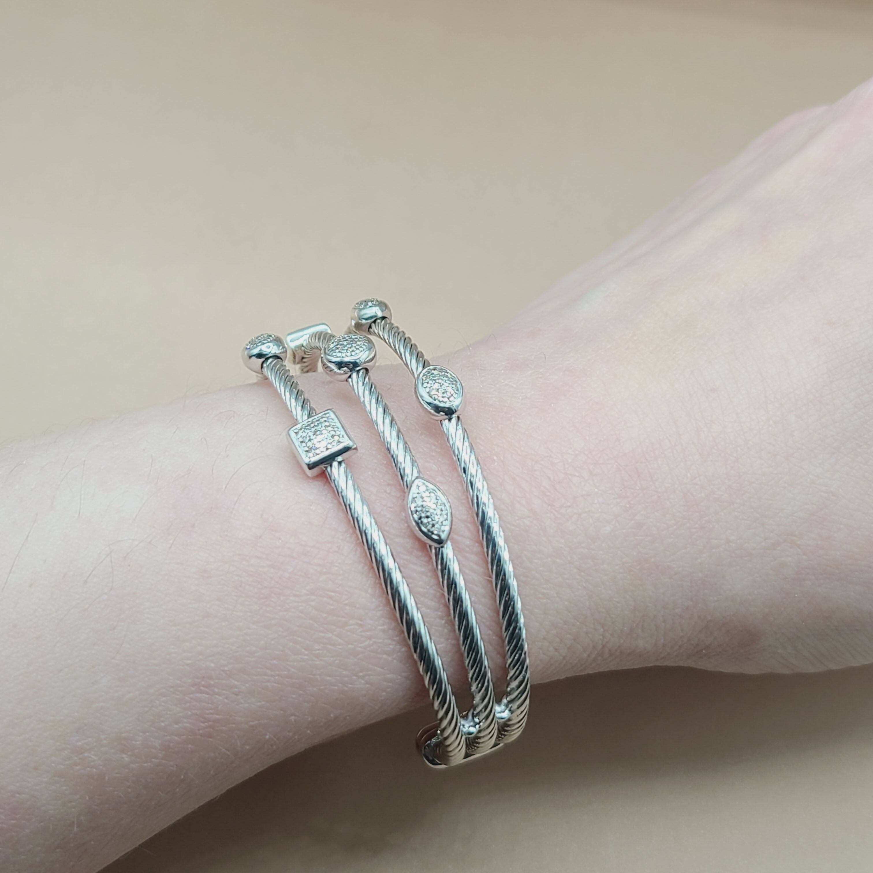 David Yurman Confetti Diamond Bracelet Three Row、mySite、hinf8tx79