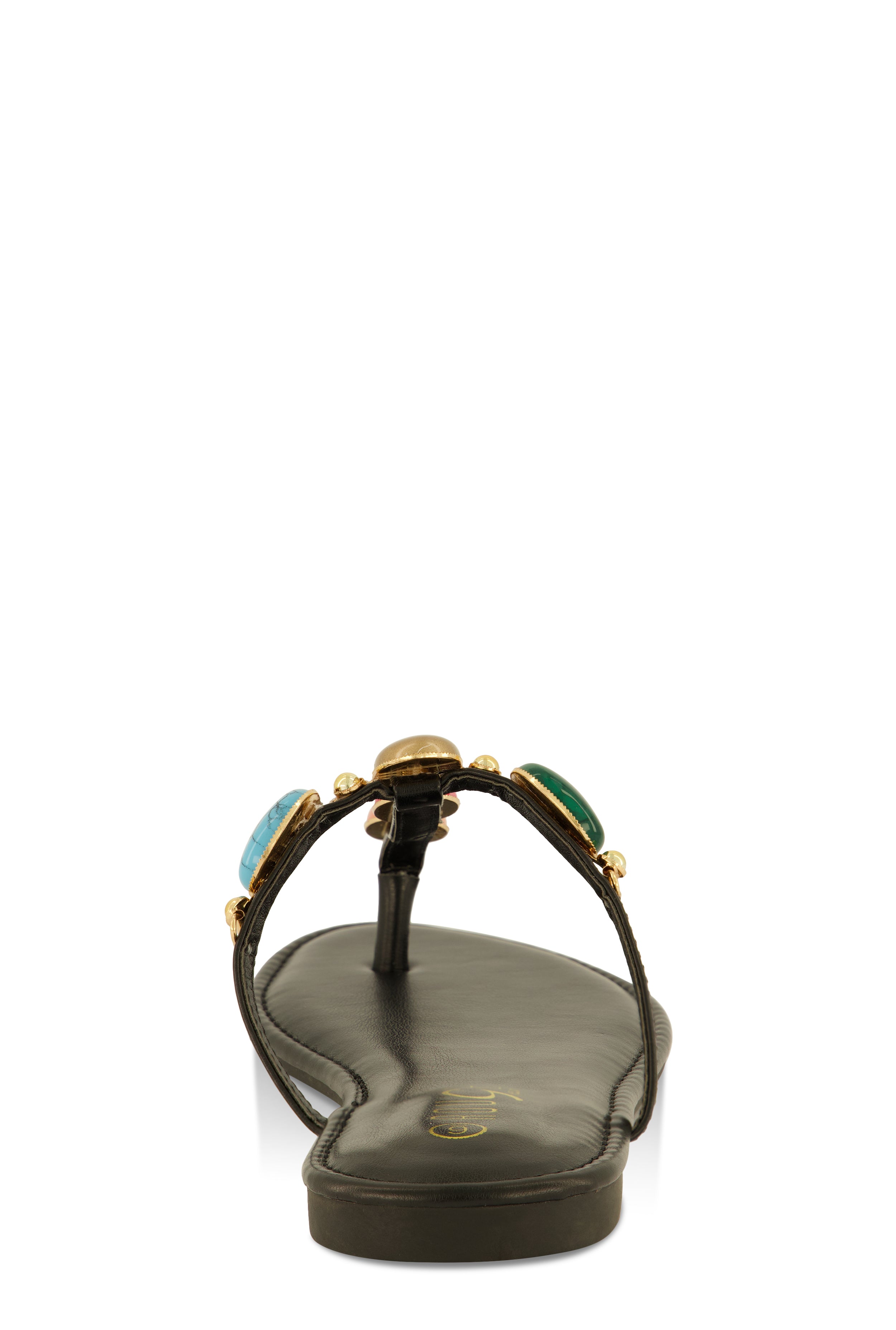 Boho Gemstone Thong Slide Sandals、mySite、camillekostekn