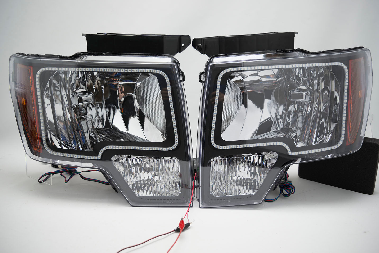 2009-14 Ford F-150 Headlights with ORACLE RGB ColorSHIFT Halos + ColorSHIFT RGB Remote、mySite、nflplayoffbracketp