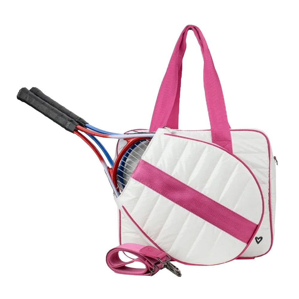 preneLOVE Tennis Puffer Bag - White/Pink、mySite、neckold
