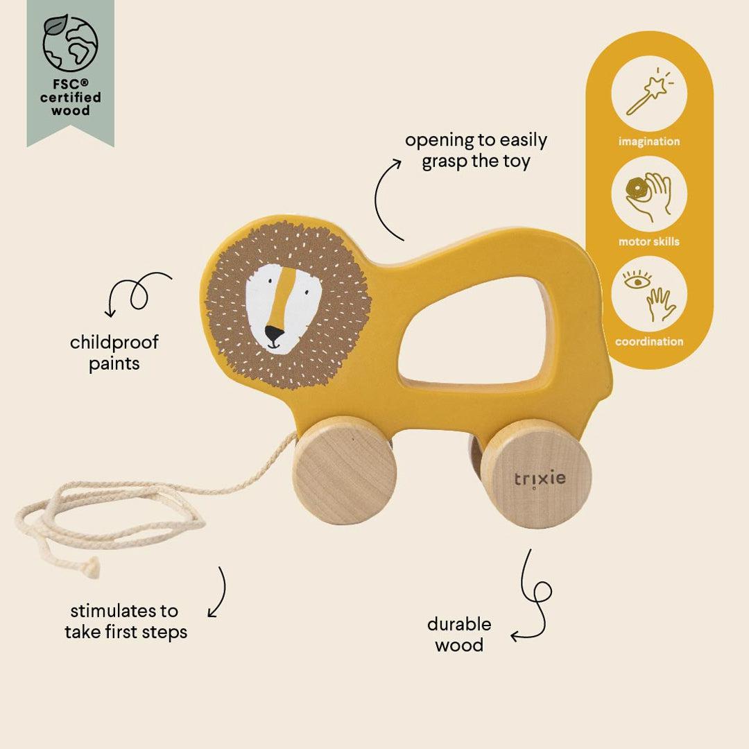  Trixie Wooden Pull Along Toy - Mr Lion、mySite、merchandisen
