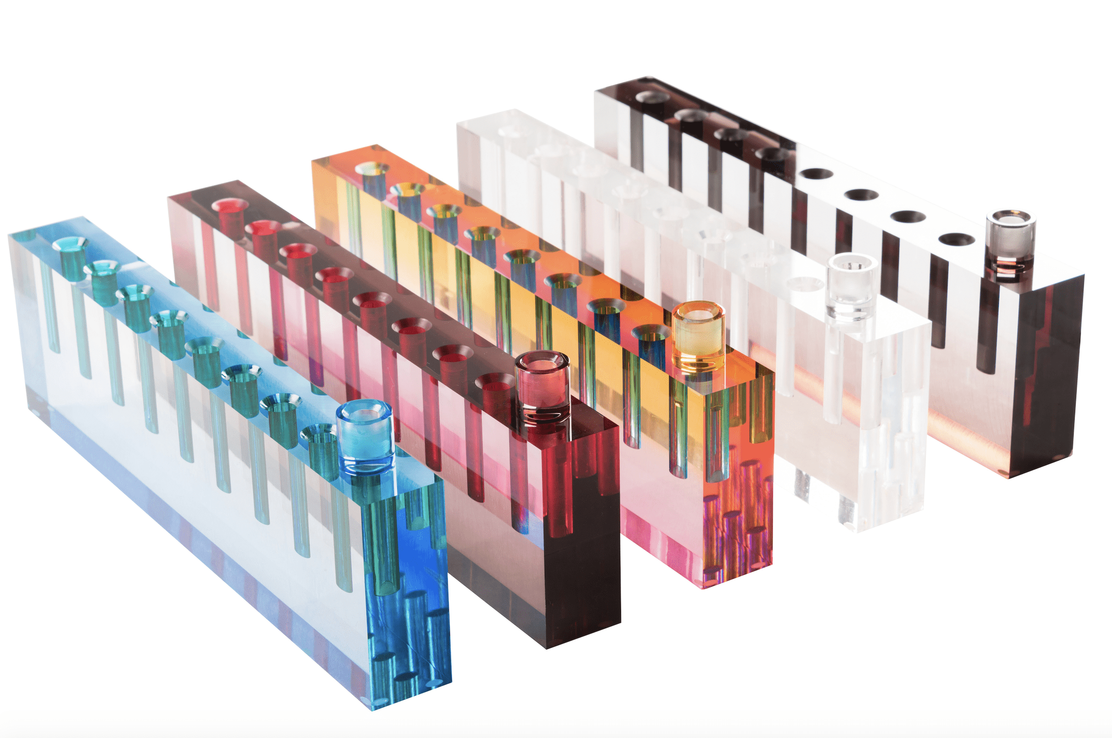 Acrylic Oil Menorah - (Choice of Colors)、mySite、topwebapps