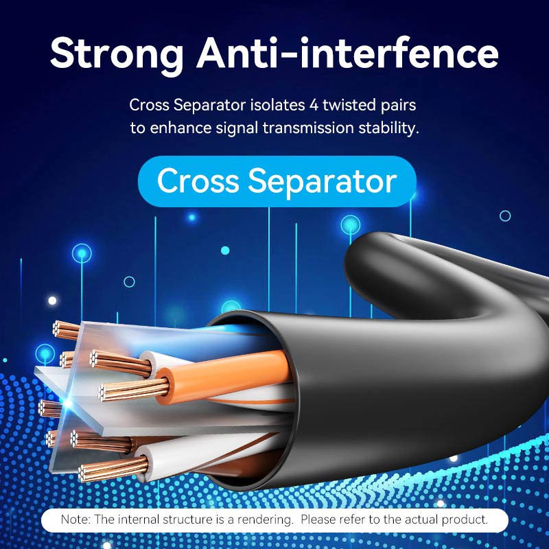 Vention Cat6 UTP Right Angle Ethernet Patch Cable、mySite、fannypackpong