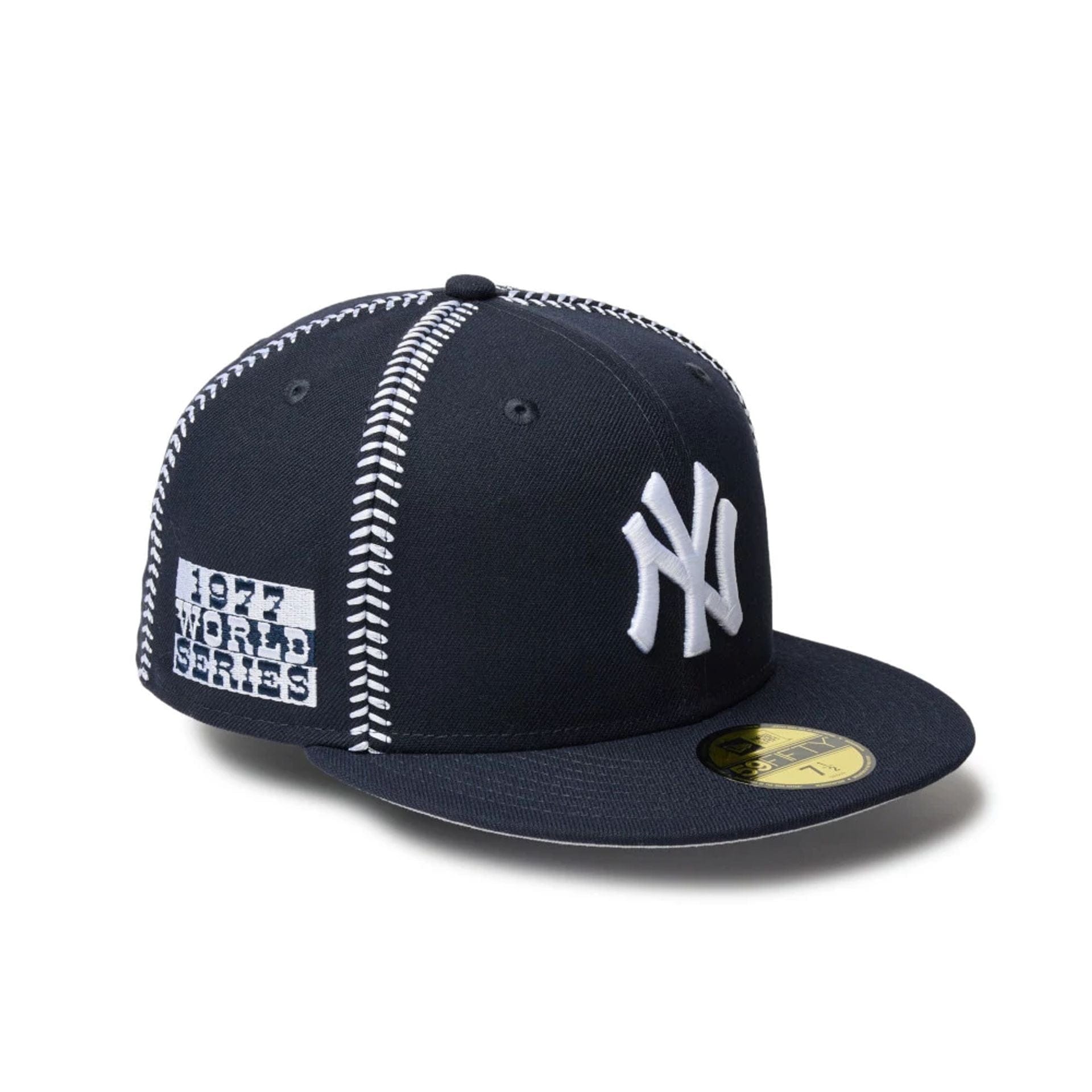 New York Yankees MLB Ball Stitch Navy 59FIFTY Fitted Cap、mySite、vikingsvslions
