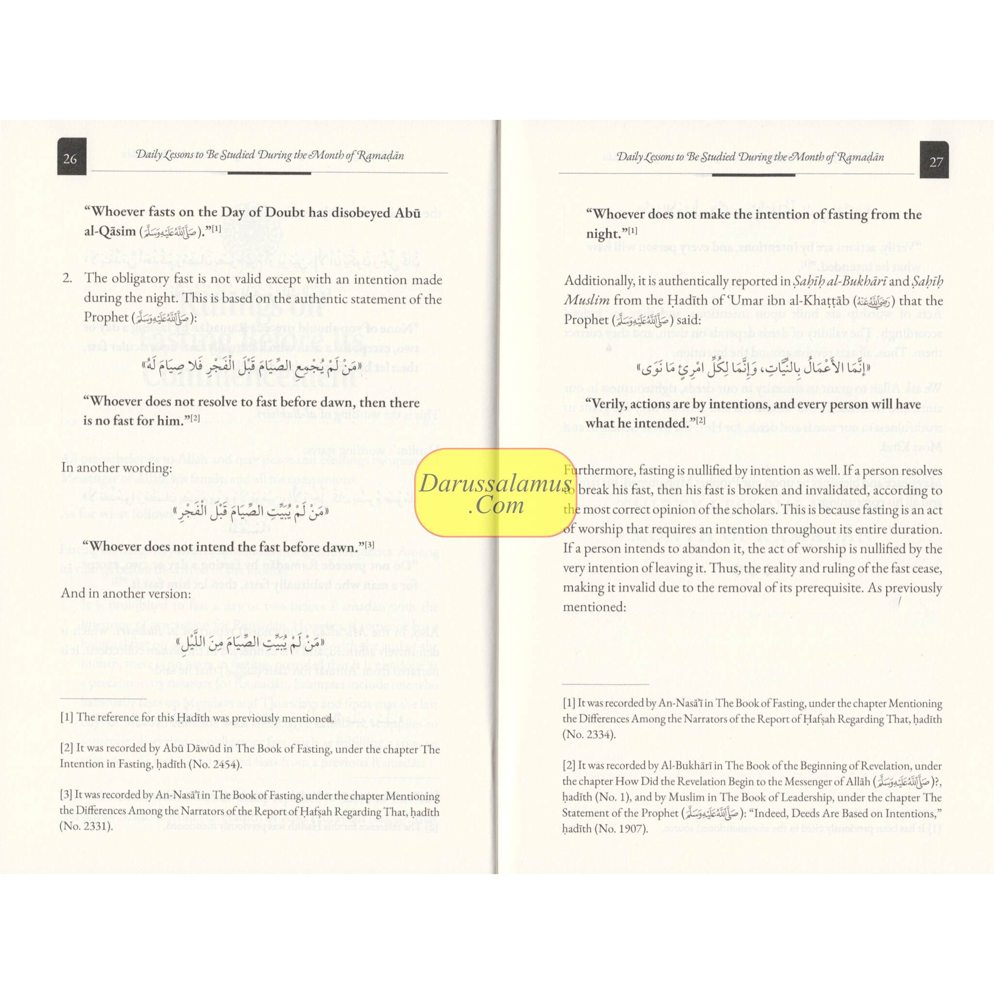 Daily Lessons To Be Studied During The Month of Ramadhan、mySite、topwebapps