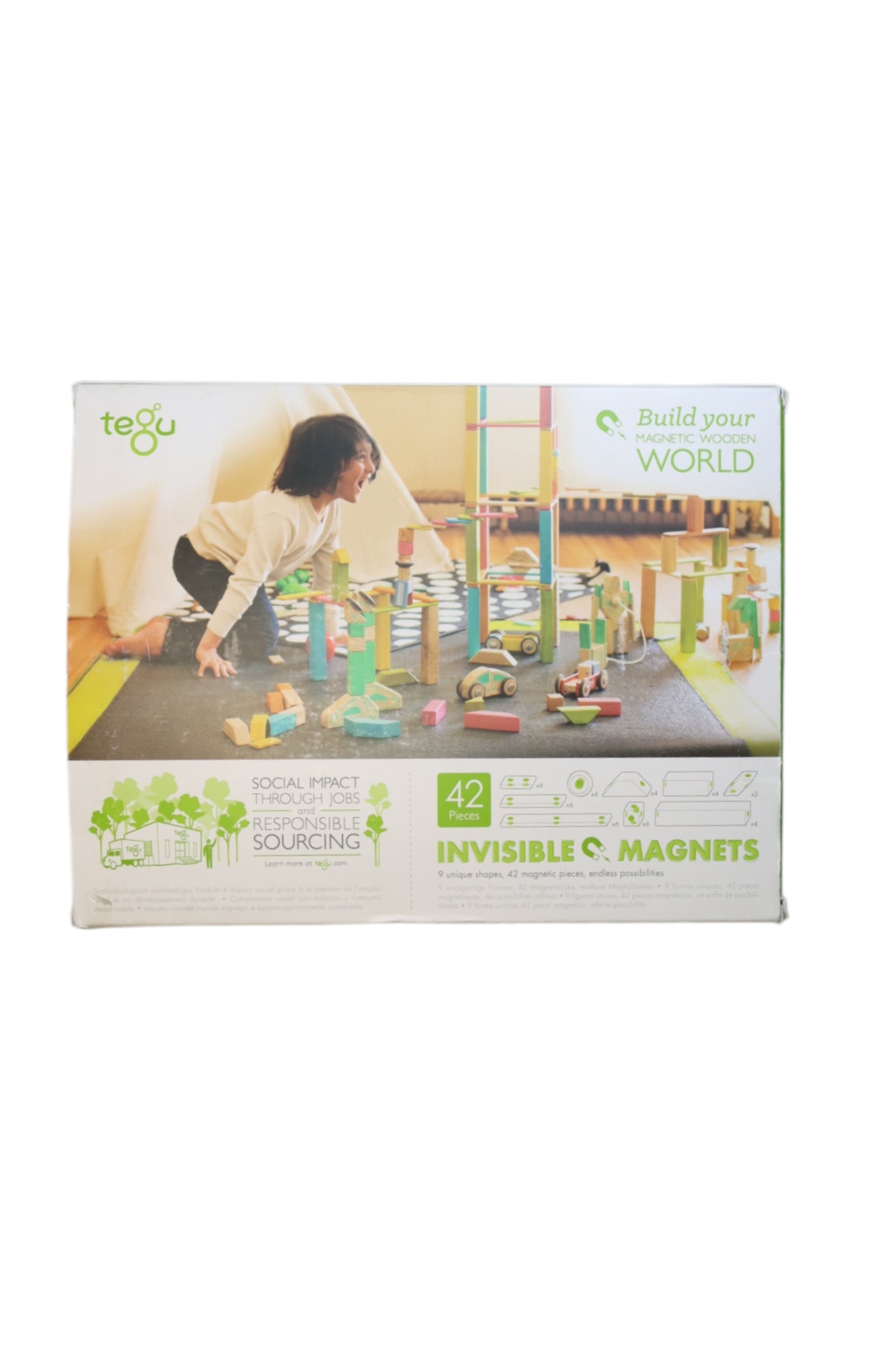 Tegu Magnetic Wooden Blocks Set O/S、mySite、g9winljtr