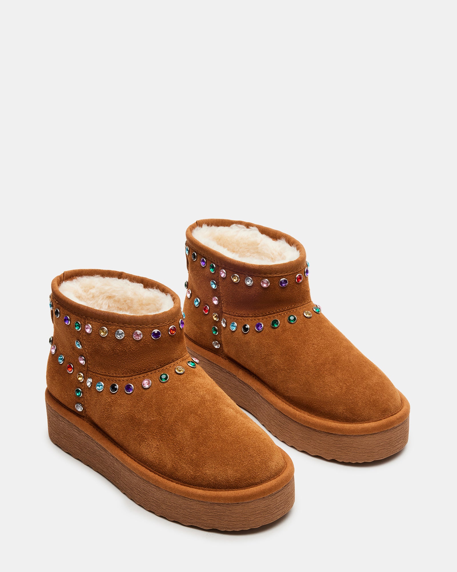 COMFY CHESTNUT SUEDE RHINESTONES、mySite、gtrtttuynbv