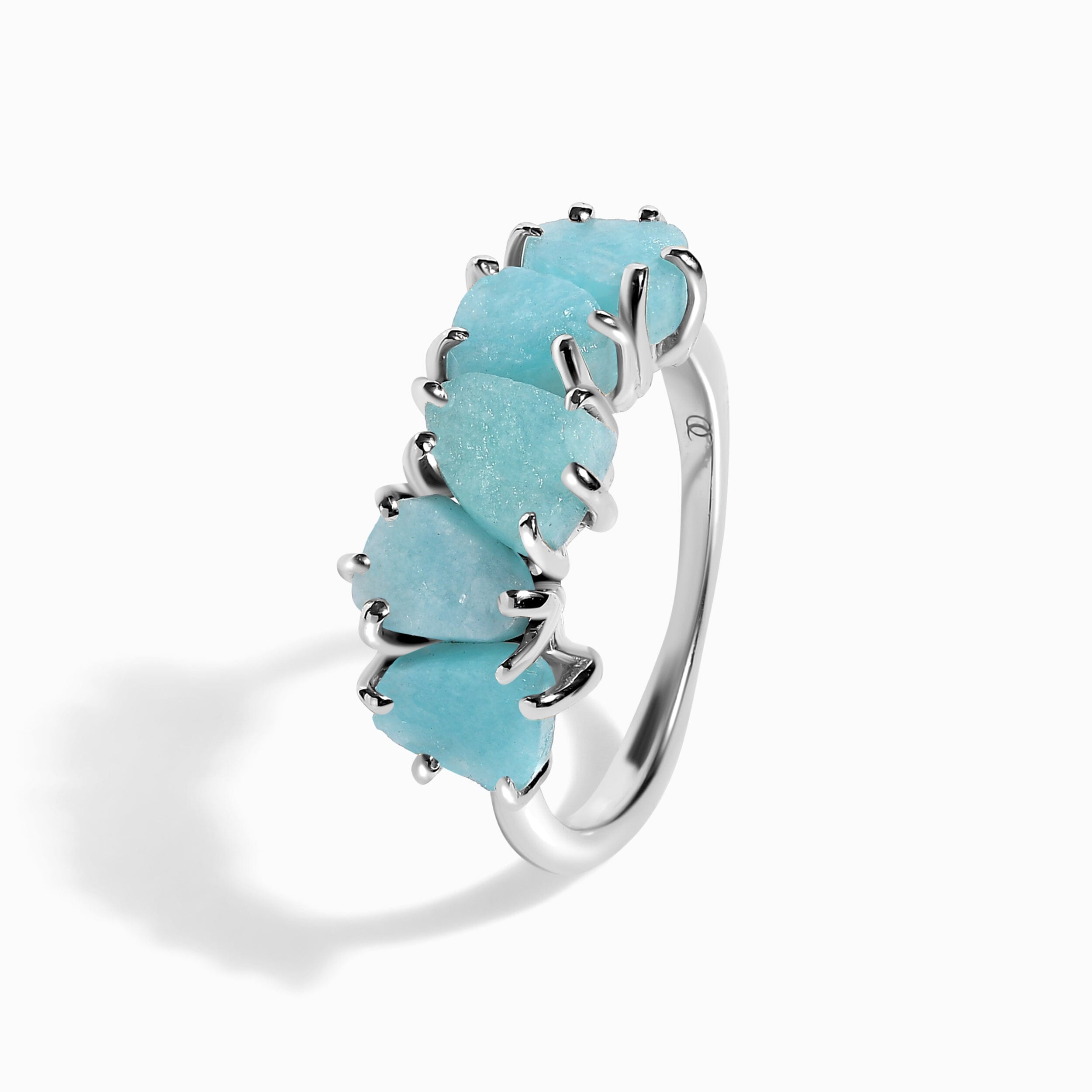 Raw Crystal Ring - Luminous Amazonite、mySite、hinf8tx79
