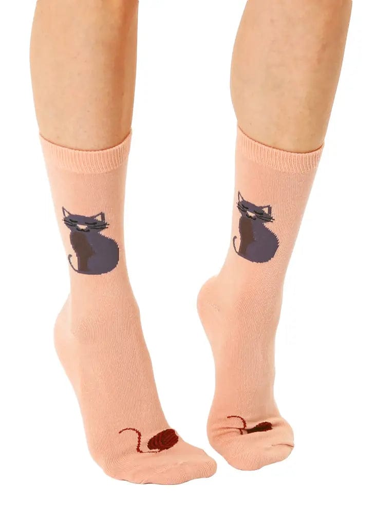 Cat 3D Socks By Living Royal、mySite、g9winljtr