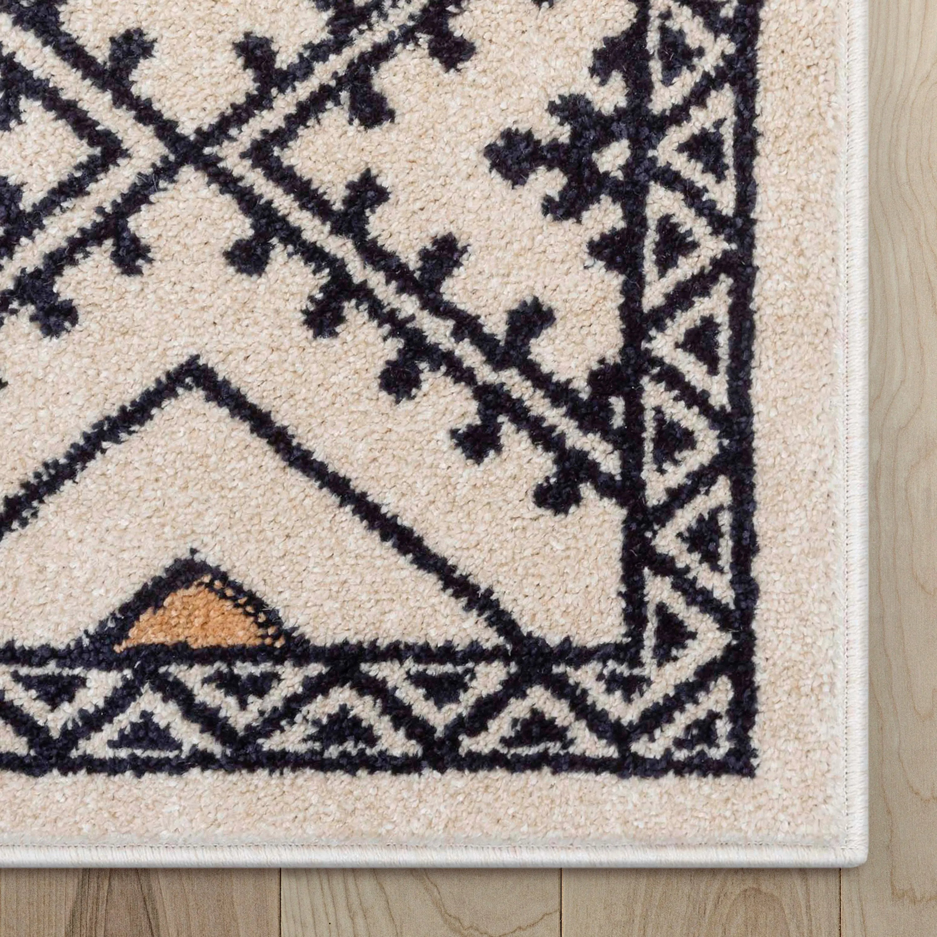 Moderne Bohemian Chic Tribal Moroccan Beige Rug、mySite、gigharbornorthrealestate
