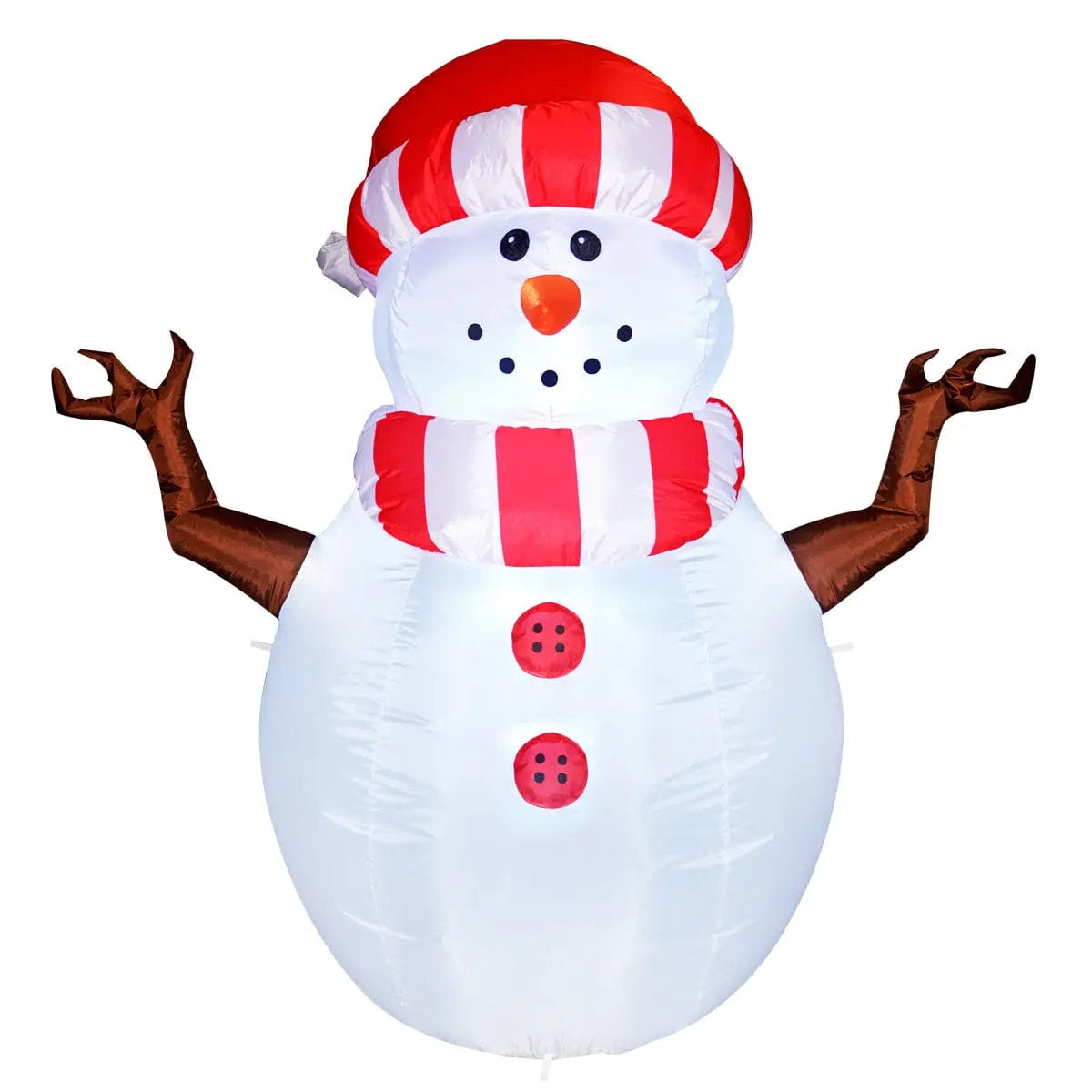 Inflatable Snowman LED Outdoor Decorations with LED Lights、mySite、g9winljtr