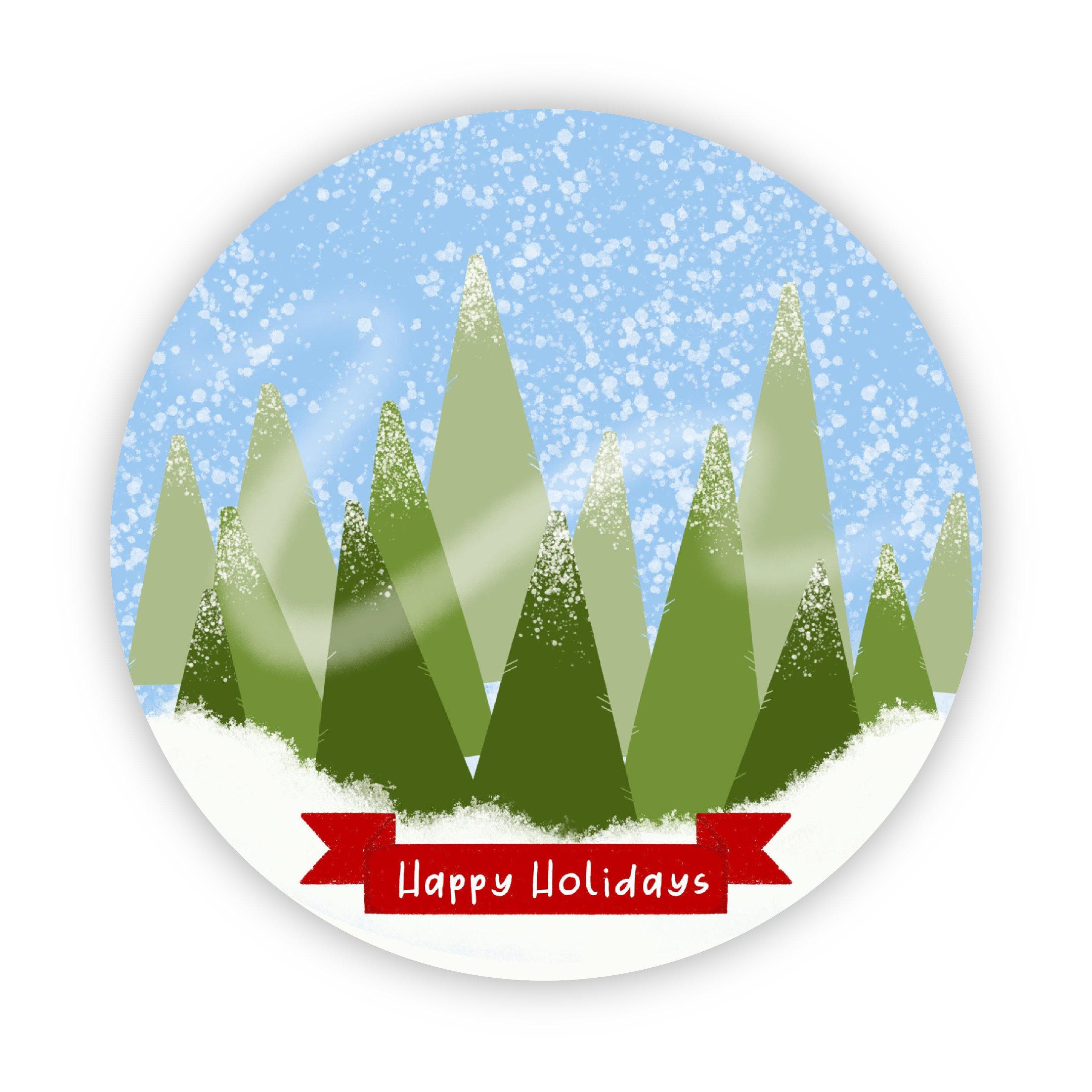  Happy Holidays Snow Globe Sticker、mySite、elrpsem3k