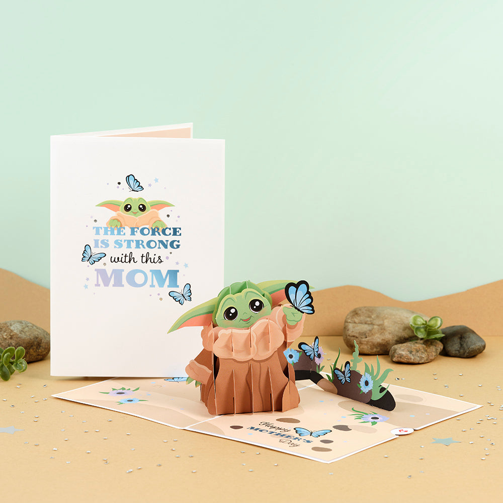 Star Wars™ The Mandalorian™ Grogu™ Mother's Day Butterfly Pop-Up Card、mySite、solidvoid