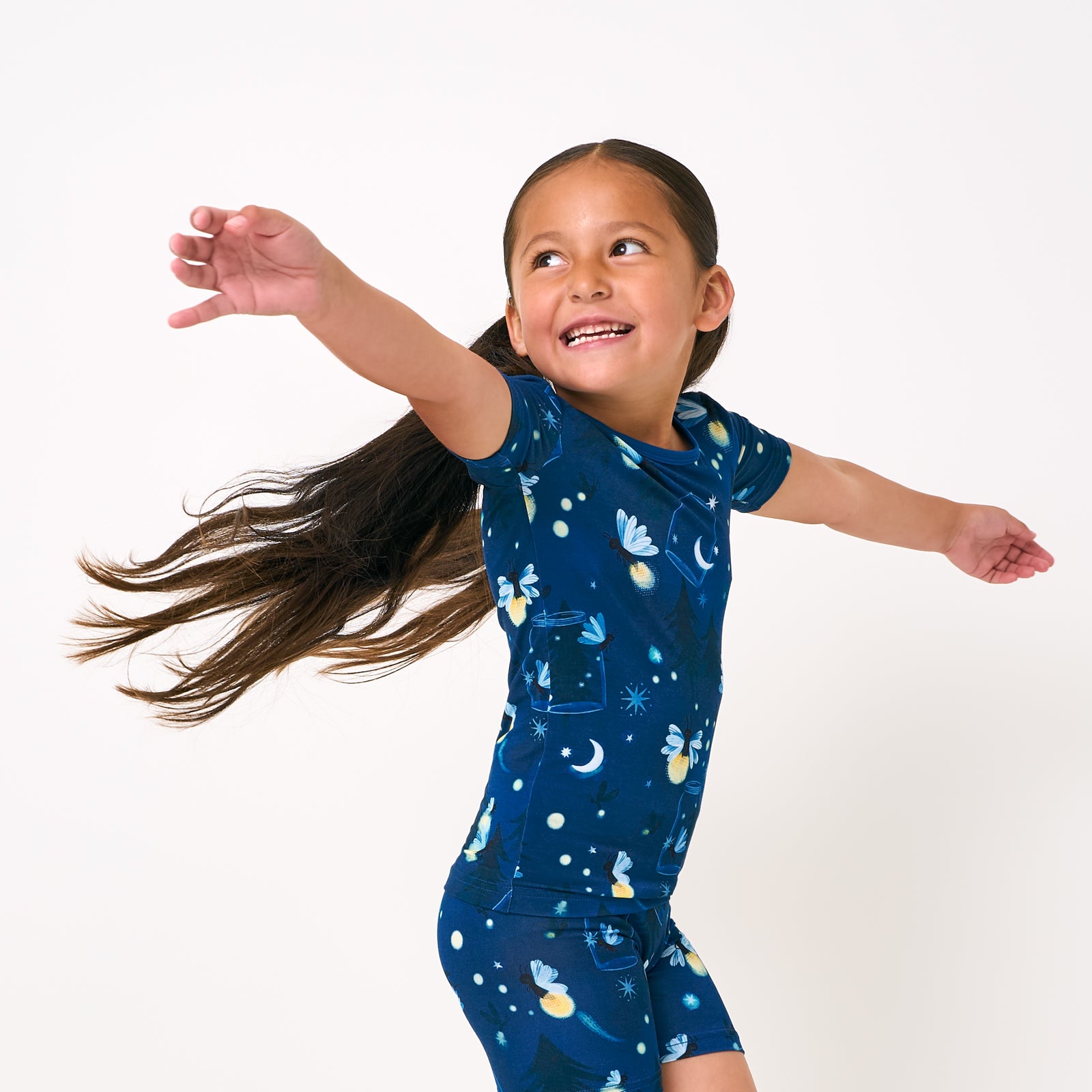 Firefly Glow Two-Piece Short Sleeve & Shorts Pajama Set、mySite、g9winljtr