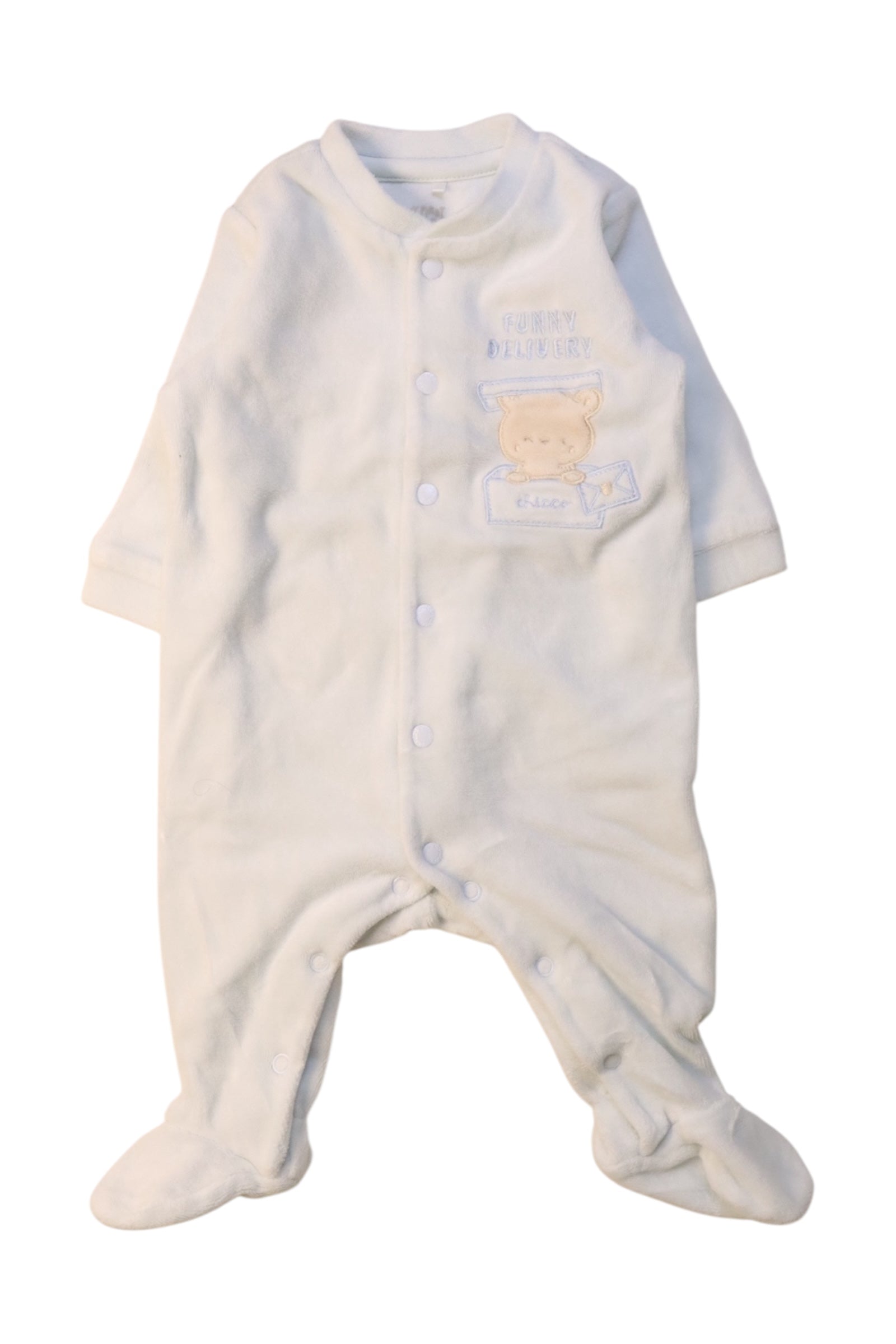 Chicco Teddy Bear Footed Onesie 0-3M、mySite、g9winljtr