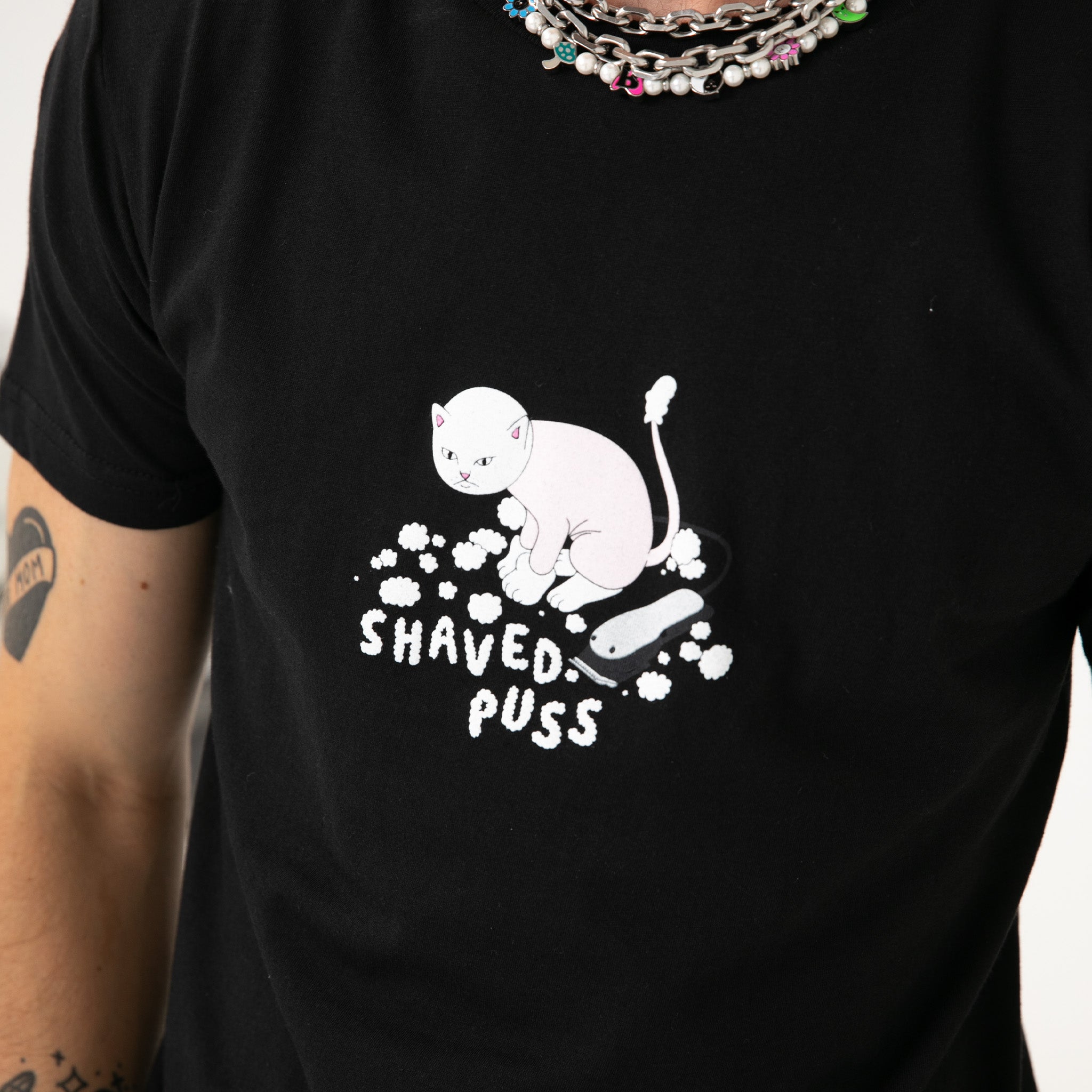  Shaved Puss Tee (Black)、mySite、merchandisen