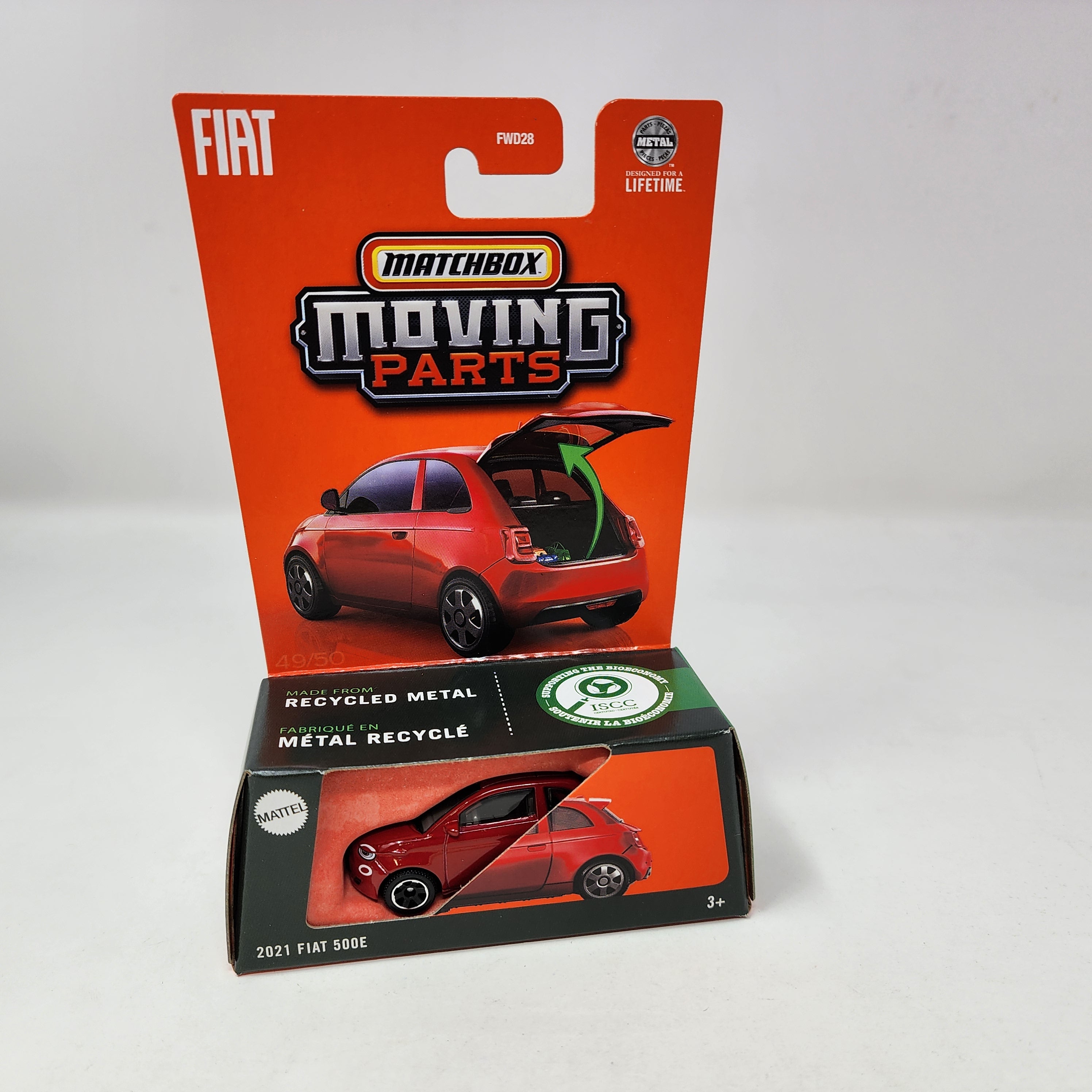 2021 Fiat 500E * Red * 2025 Matchbox Moving Parts Case B、mySite、hgirdovlk