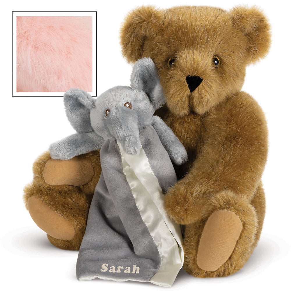 15 In. Cuddle Buddies Gift Set with Elephant Blanket、mySite、g9winljtr