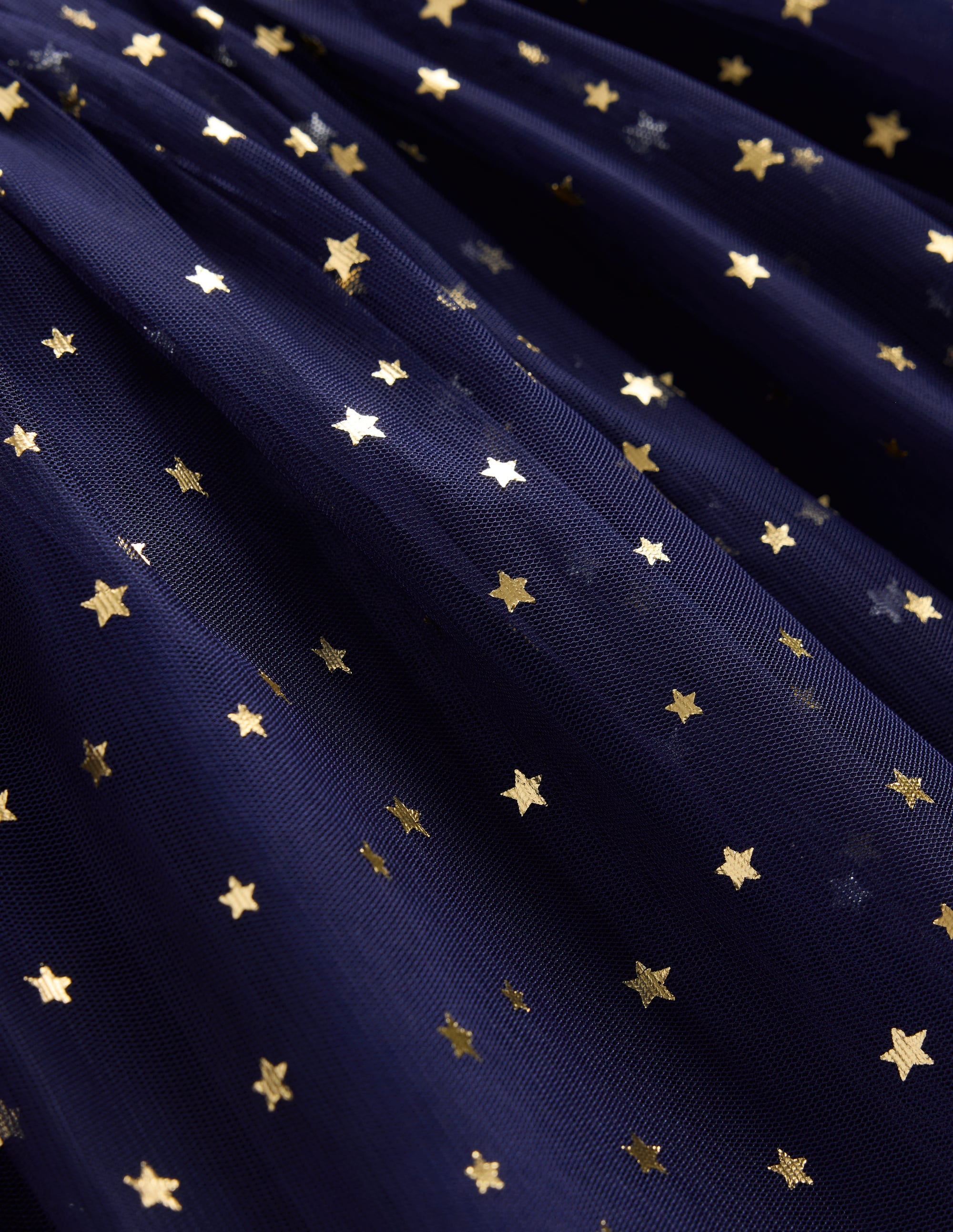  Rose Twirly Tulle Dress-College Navy Gold Stars、mySite、ashleygrahame