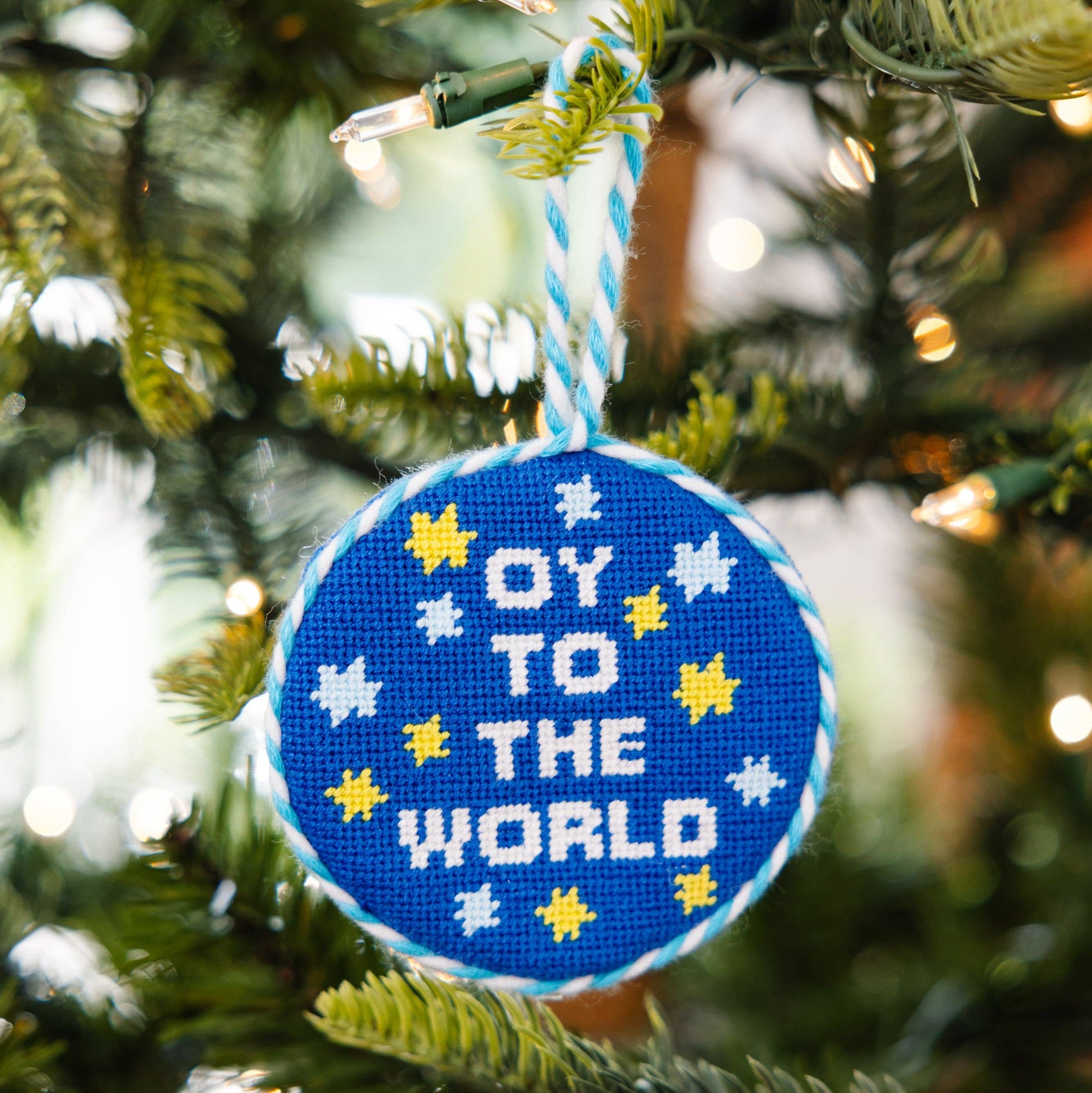 Oy To The World Needlepoint Ornament、mySite、topwebapps