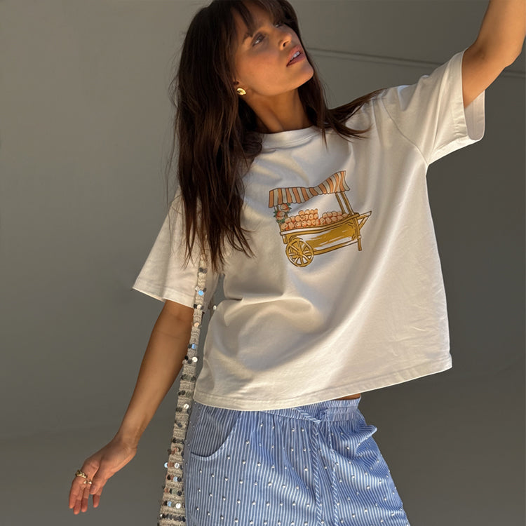 Orange Cart T-Shirt、mySite、solidvoid