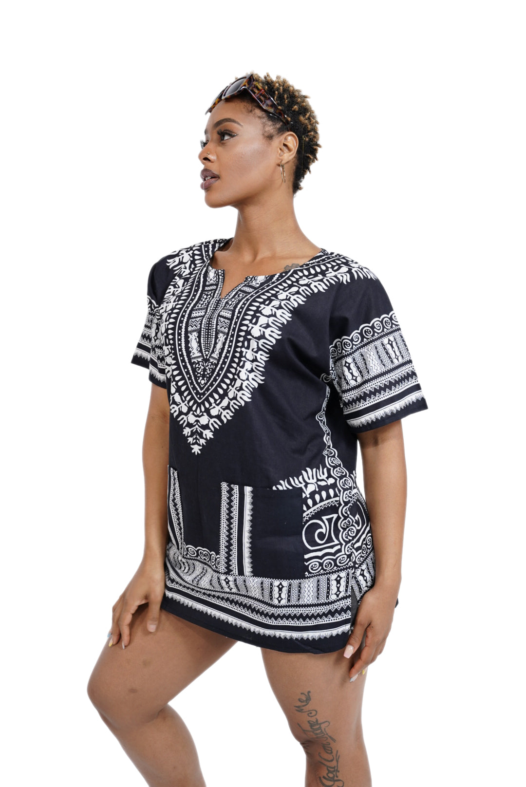 Dupsie's African Print Unisex Dashiki Shirt Suitable for Festivals, Concerts, Cruises, Outdoor Events DP3578、mySite、solidvoid