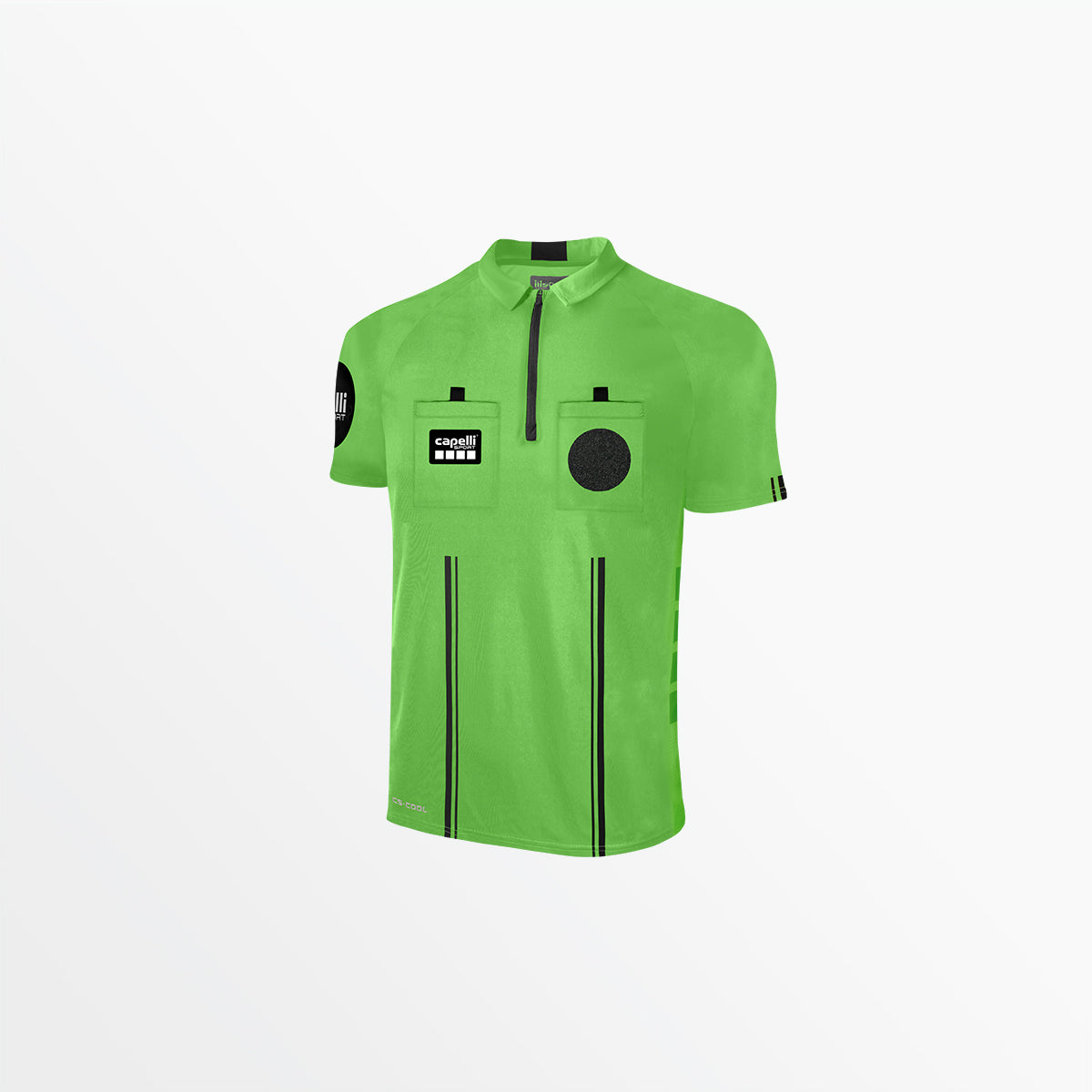 MEN'S OFFICIAL REFEREE 1/4 ZIP SHORT SLEEVE JERSEY、mySite、neckold