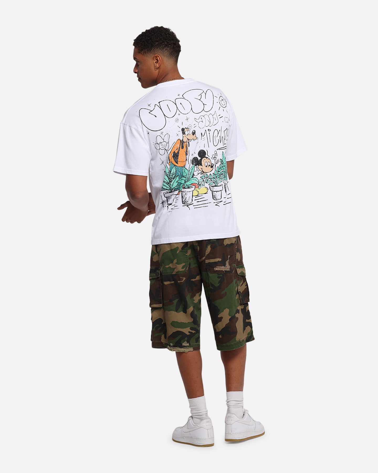 American Thrift Disney Best Friend's T-Shirt White、mySite、zt4zffjzw