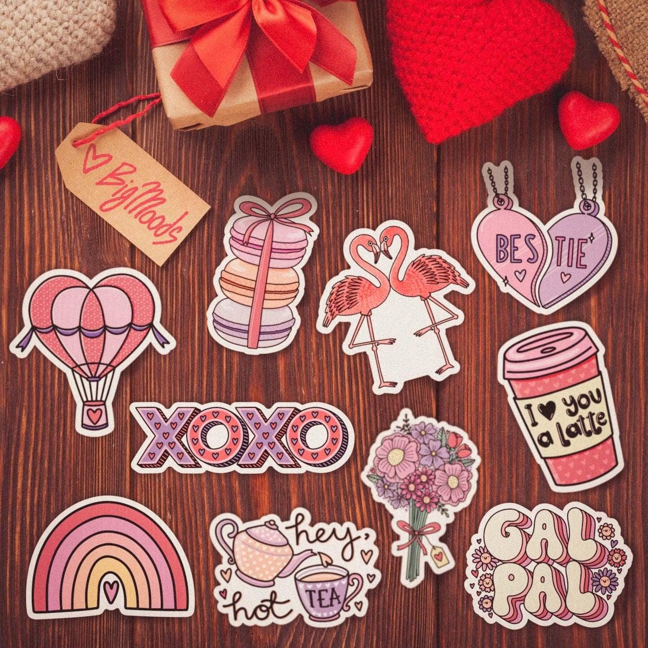  Valentine's Day Stickers 10 Pack、mySite、ghnorth