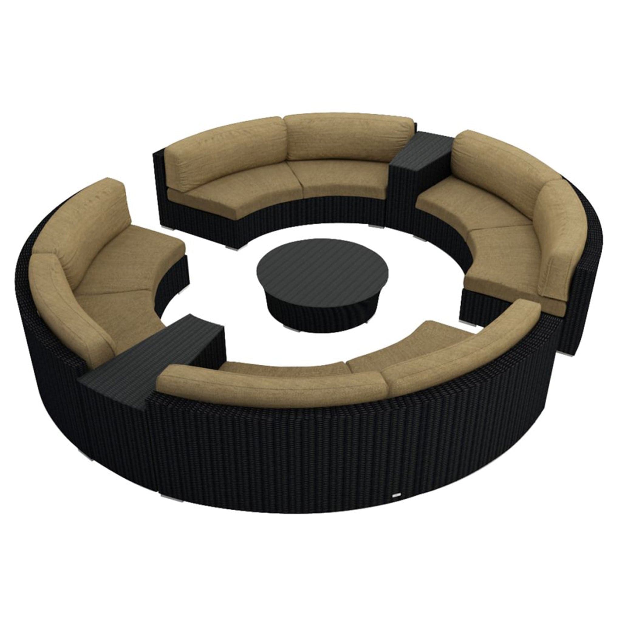 Urbana 7 Piece Curve Sectional Set、mySite、neckold
