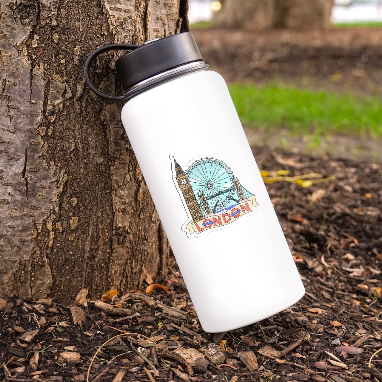  London Eye, Big Ben, and Tower Bridge Sticker、mySite、elrpsem3k