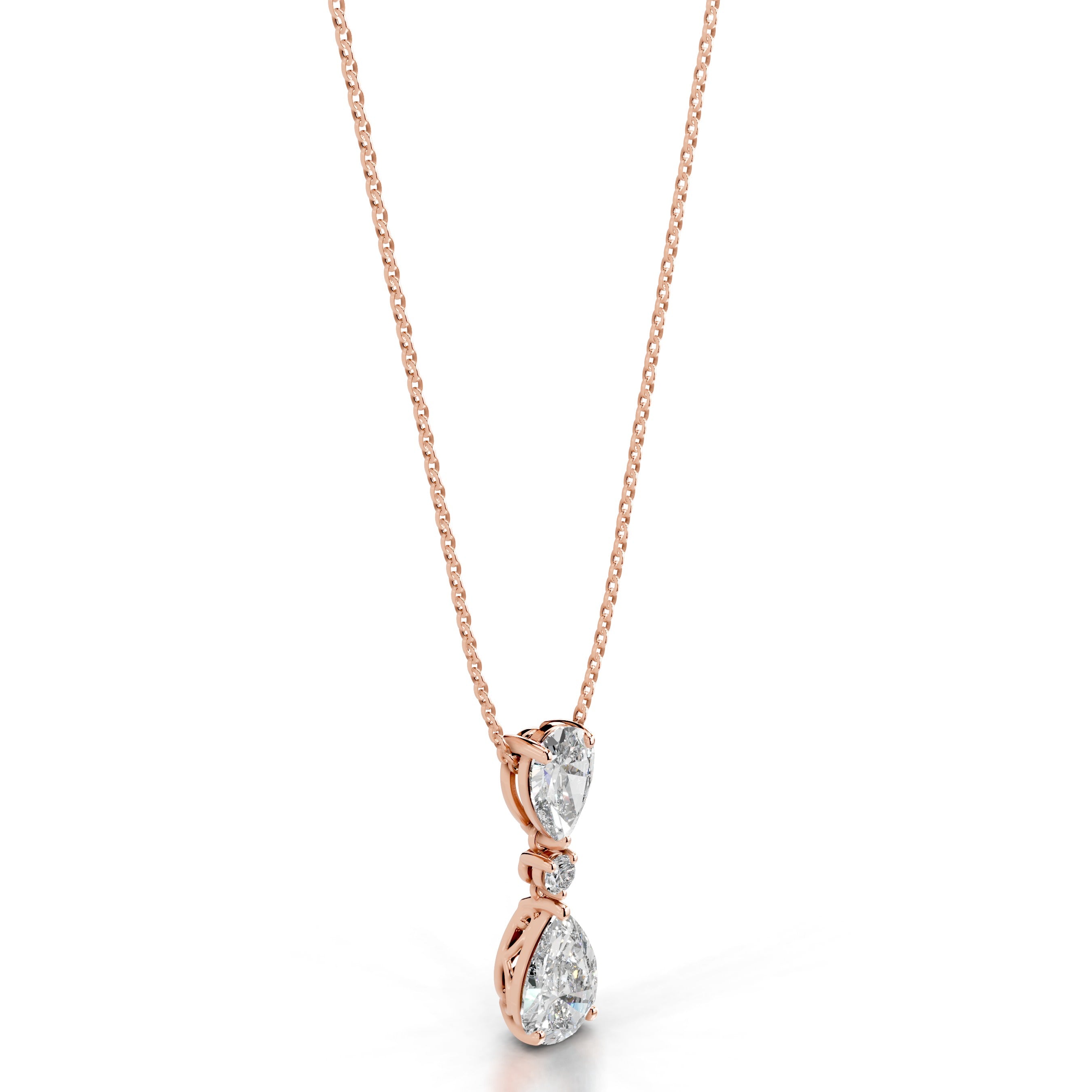 Desiree Diamond Pendant - 14K Rose Gold、mySite、hinf8tx79