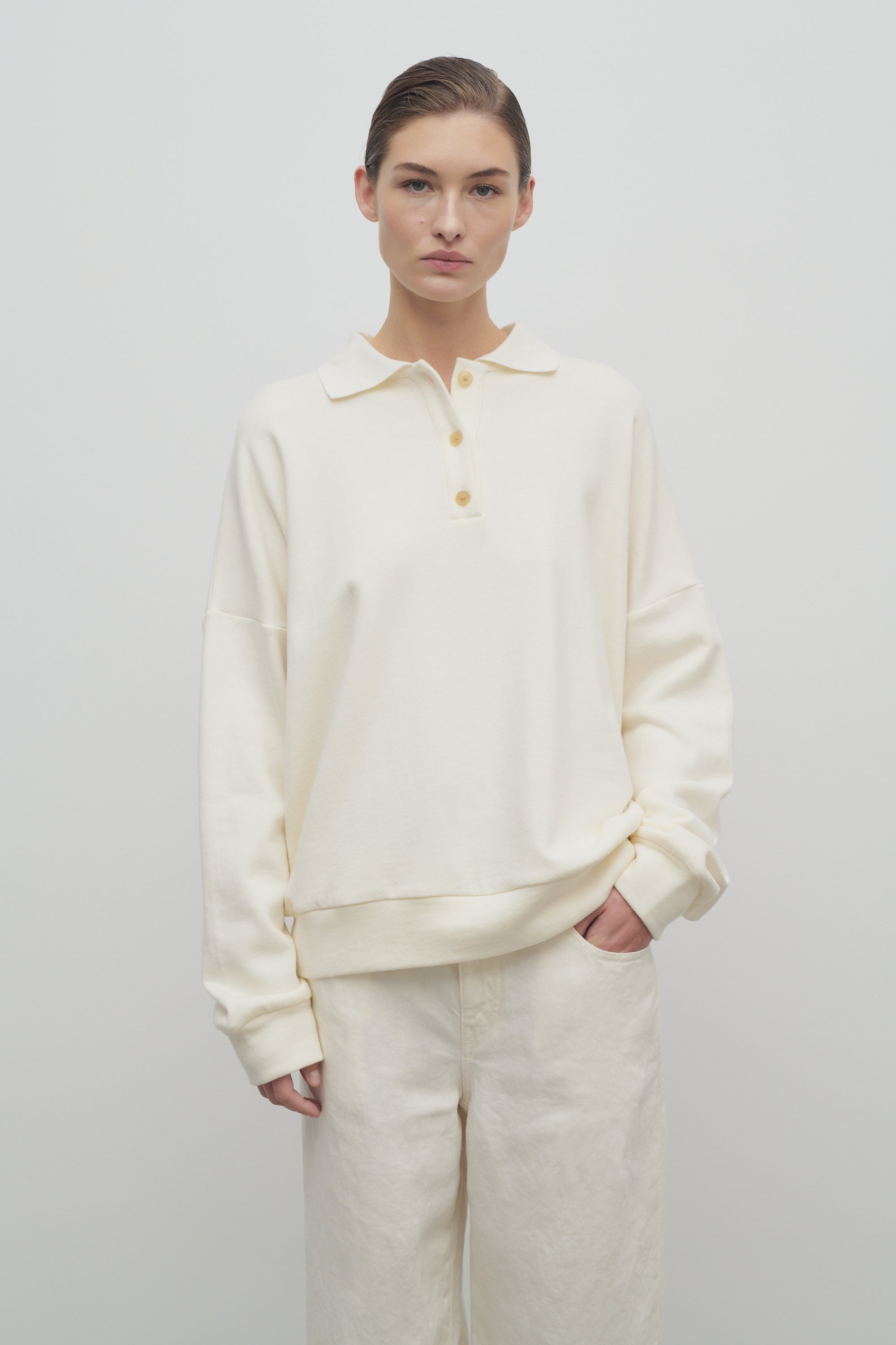 Corzas Sweatshirt in Cashmere and Cotton、mySite、aoinhome