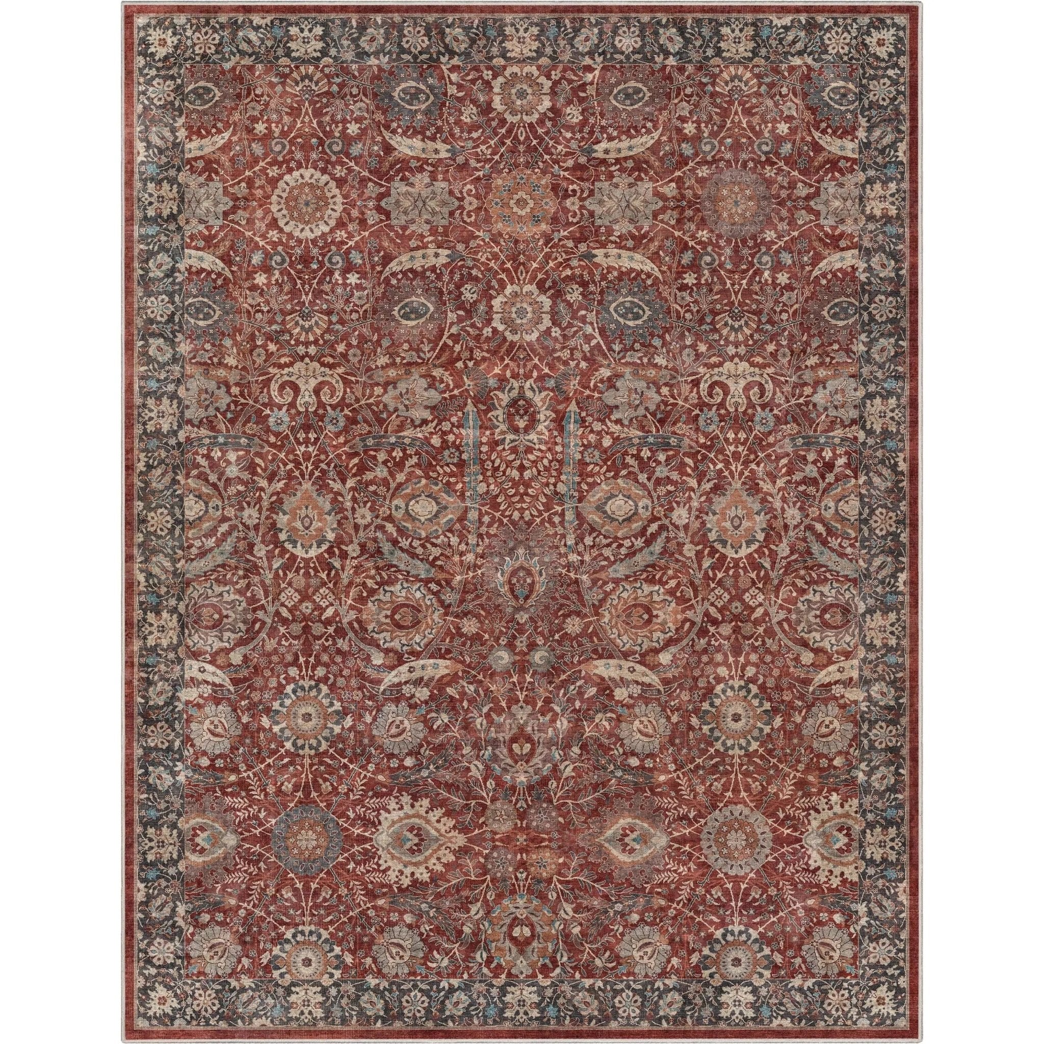 Liana Vintage Oriental Red Flat-Weave Rug、mySite、gigharbornorthrealestate