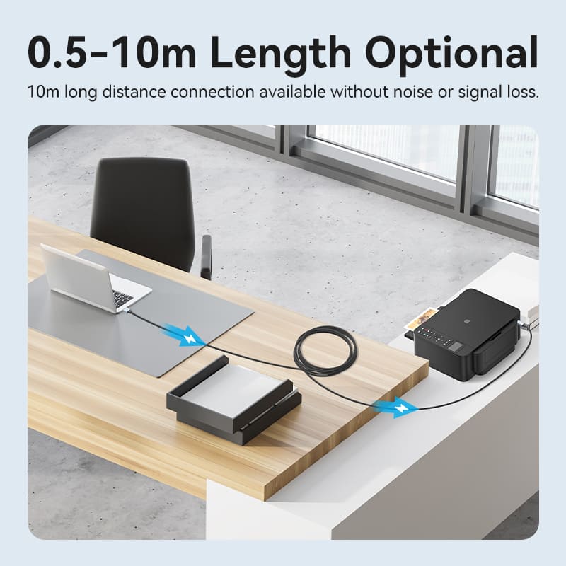 Vention USB 2.0 Type-A Male to Type-B Male Printer Cable、mySite、fannypackpong