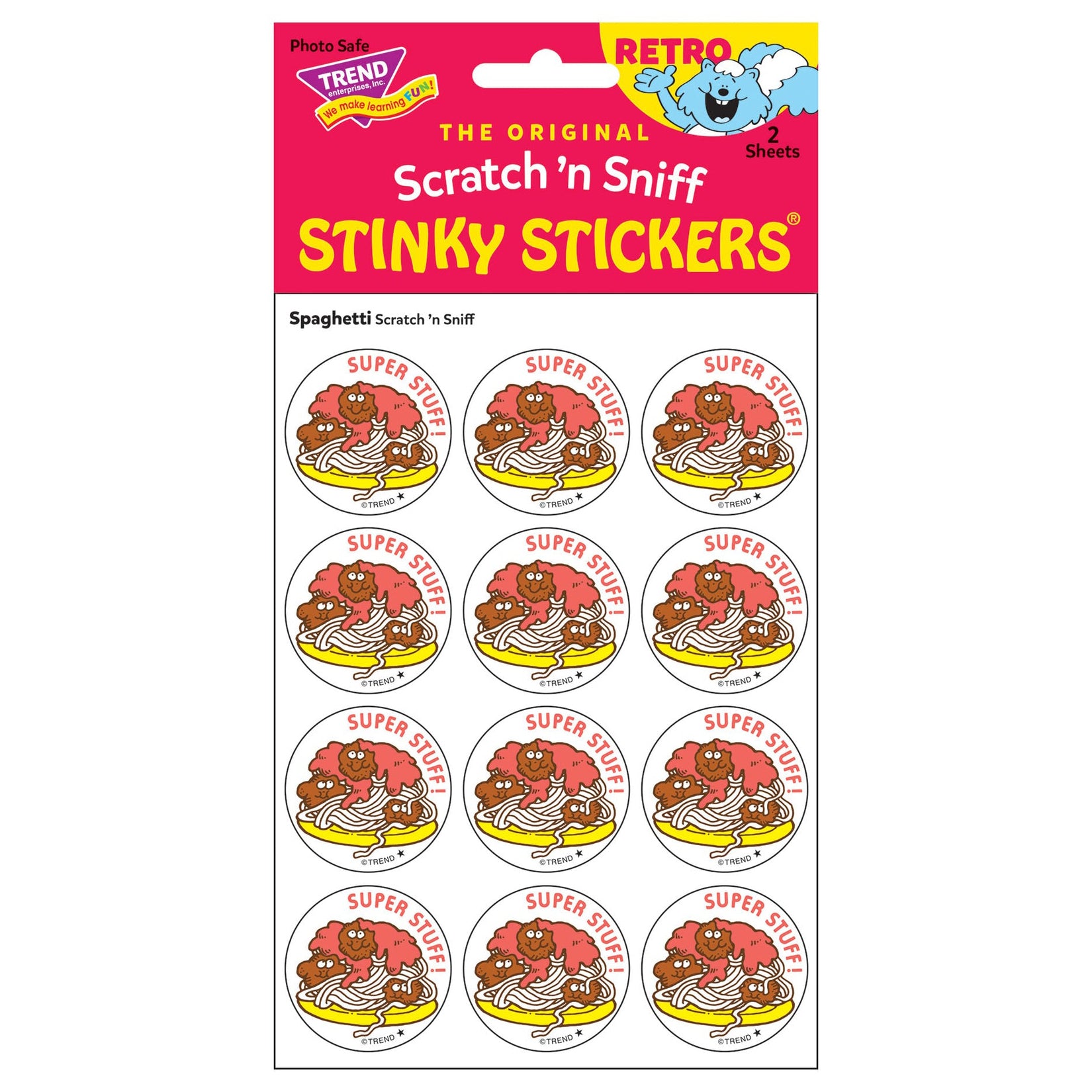  Super Stuff! - Spaghetti-Scented Retro Scratch 'n Sniff Stinky Stickers、mySite、ghnorth