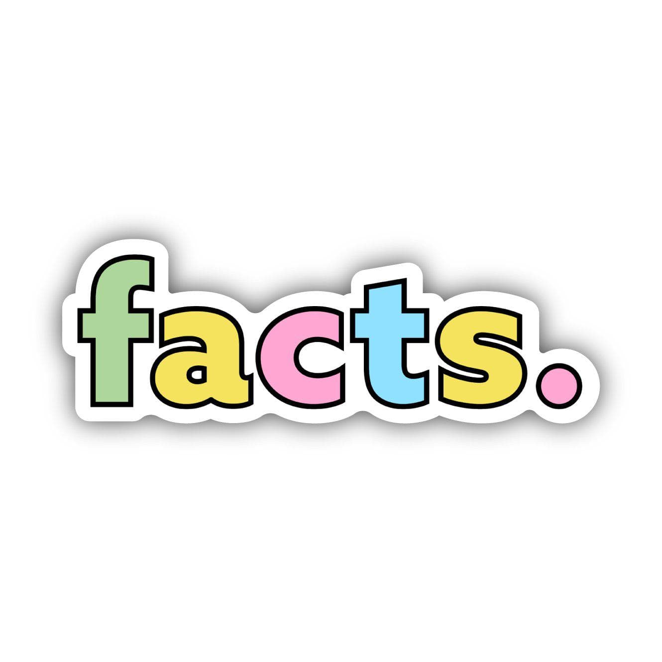  Facts. Multicolor Aesthetic Sticker、mySite、elrpsem3k