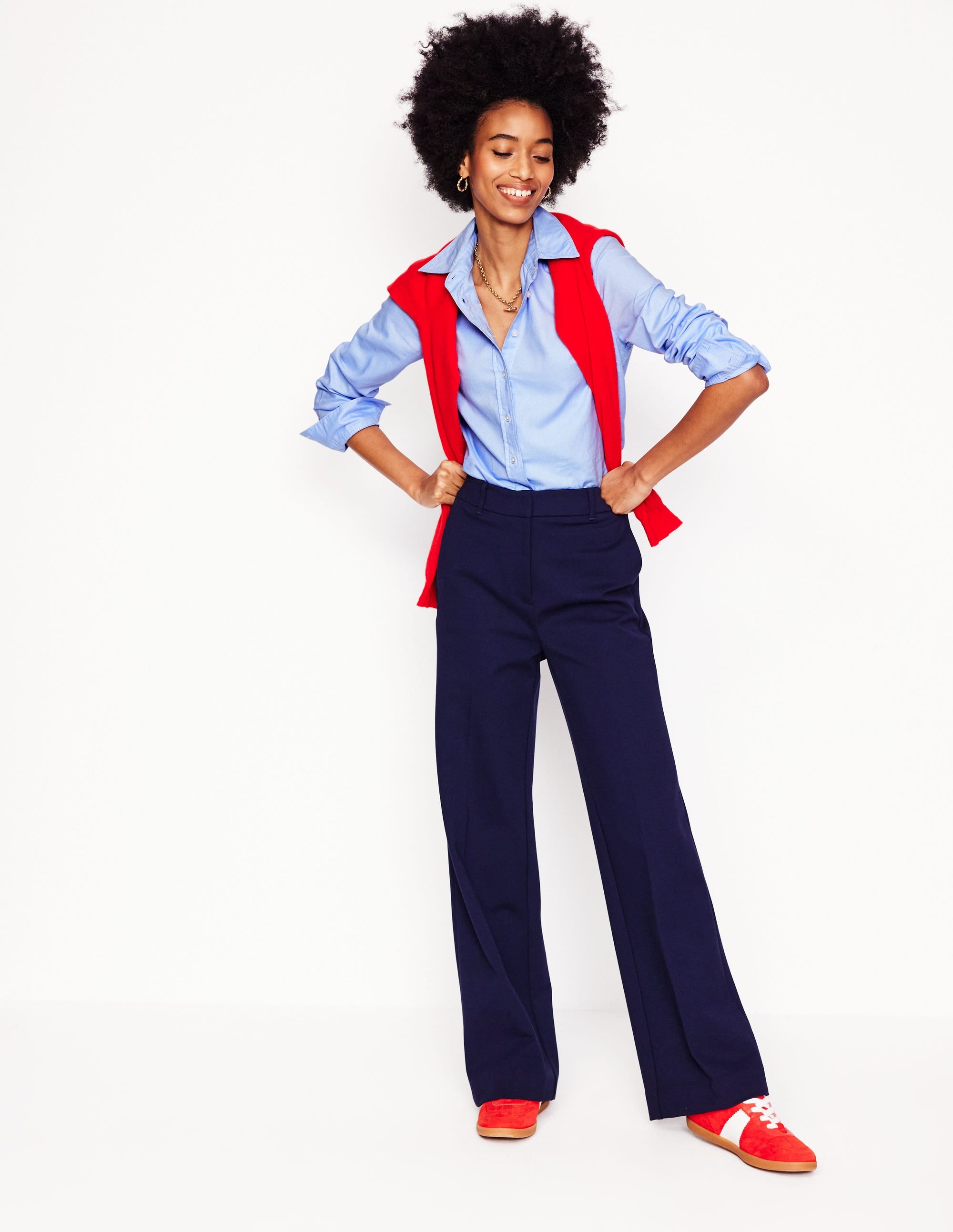  Sienna Cotton Shirt-Blue Oxford、mySite、ashleygrahame