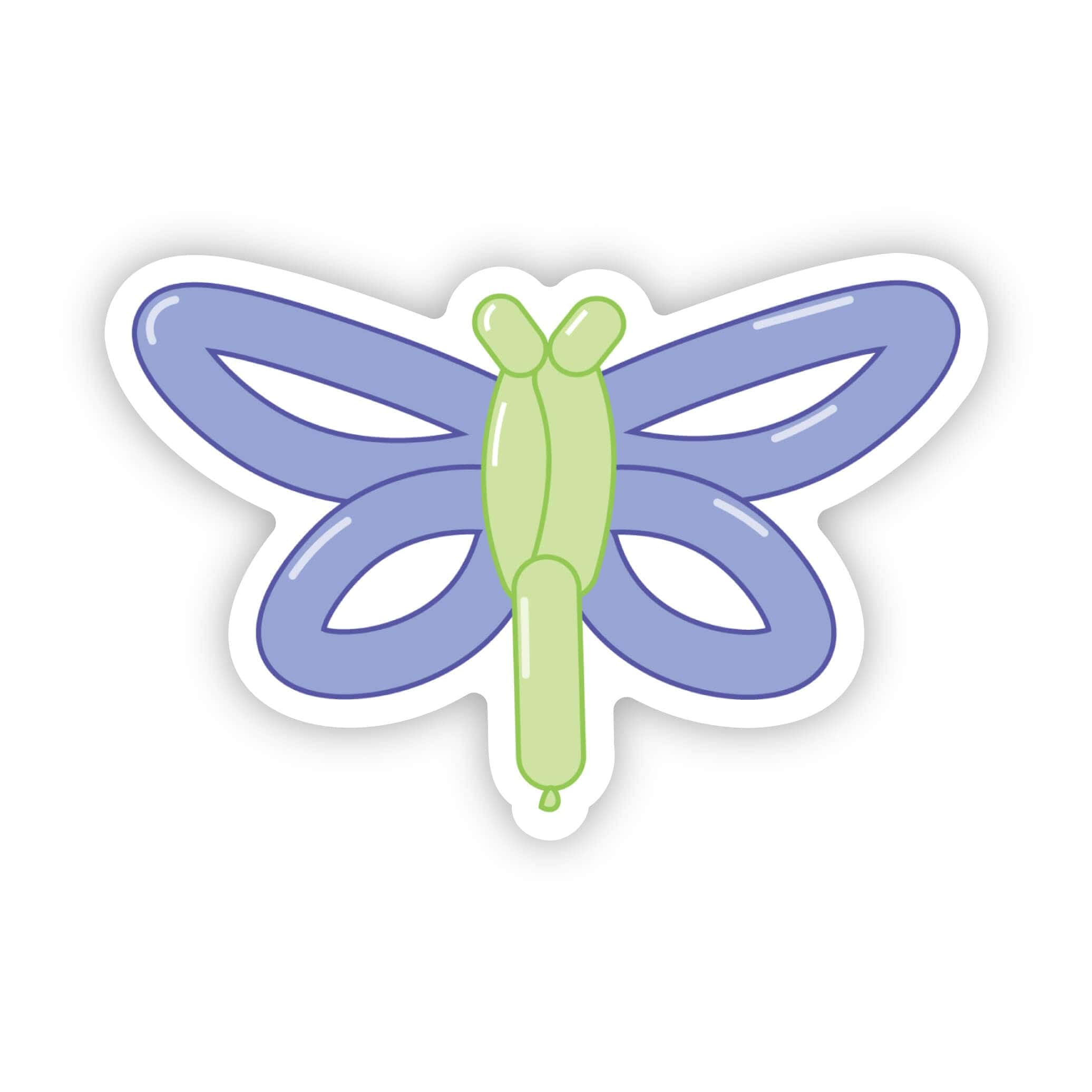  Purple & Green Balloon Dragonfly Sticker、mySite、elrpsem3k