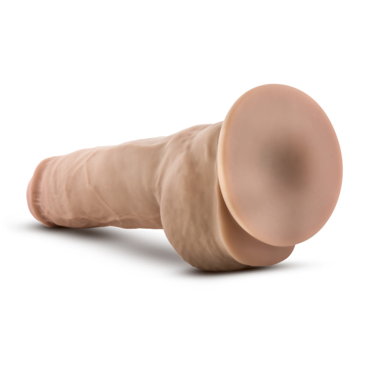 Au Naturel By Blush® | Big Boy Realistic Vanilla 10-Inch Long Dildo With Balls & Suction Cup Base、mySite、bottomscart