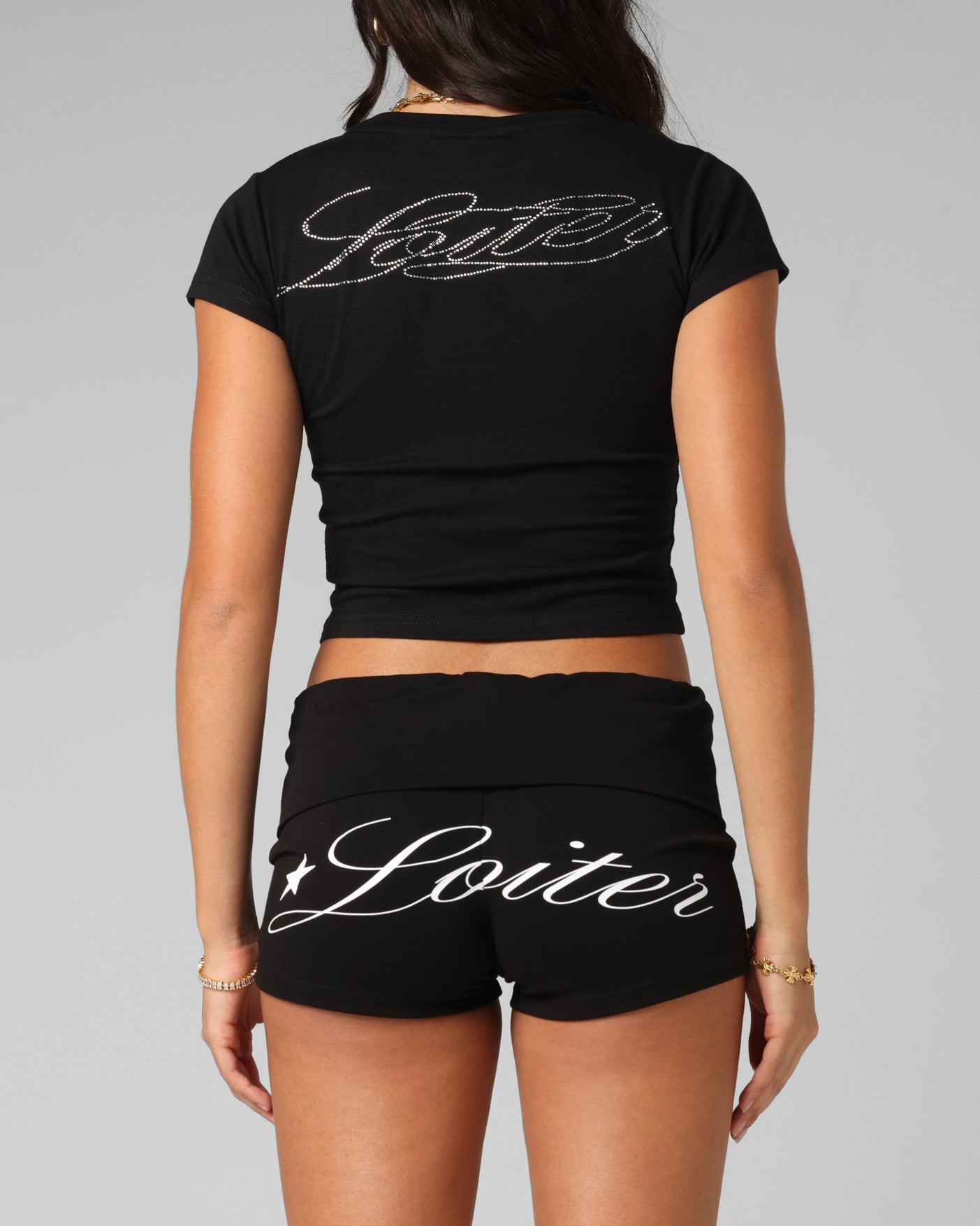 Loiter Women's Opaque Baby T-Shirt Black、mySite、zt4zffjzw