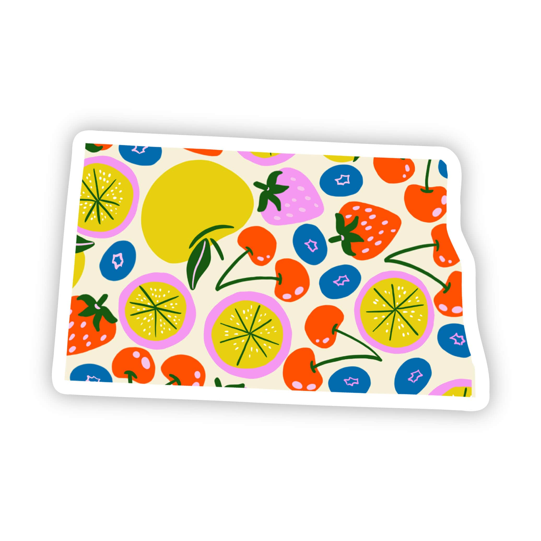  North Dakota Sticker - Cute Fruits、mySite、ghnorth