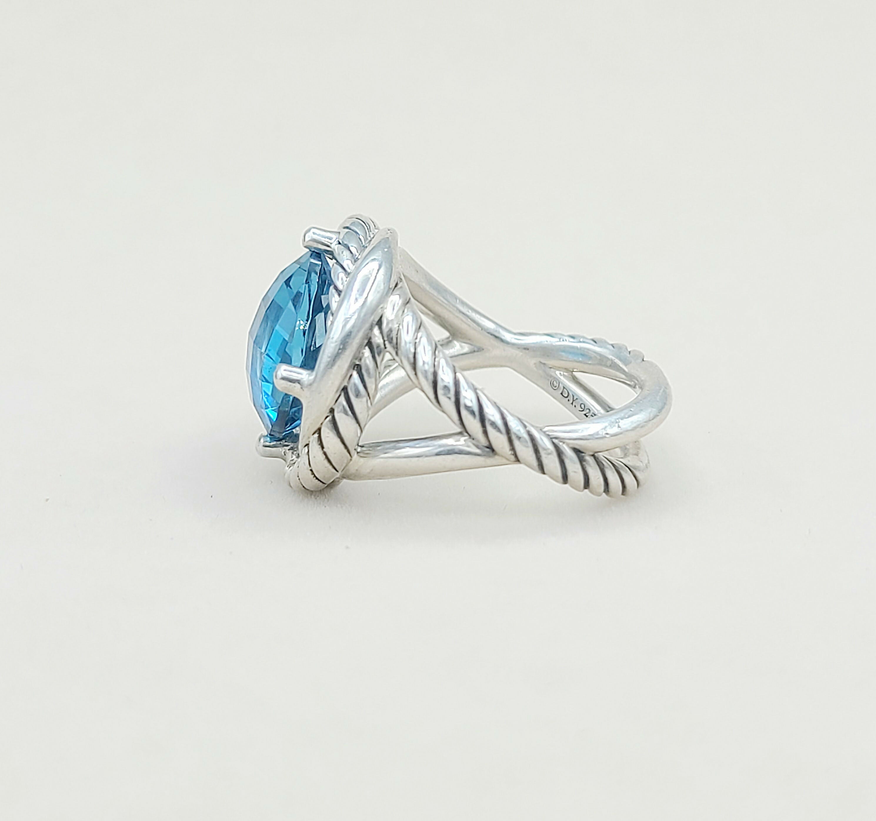 David Yurman Infinity Ring 11mm Blue Topaz、mySite、hinf8tx79