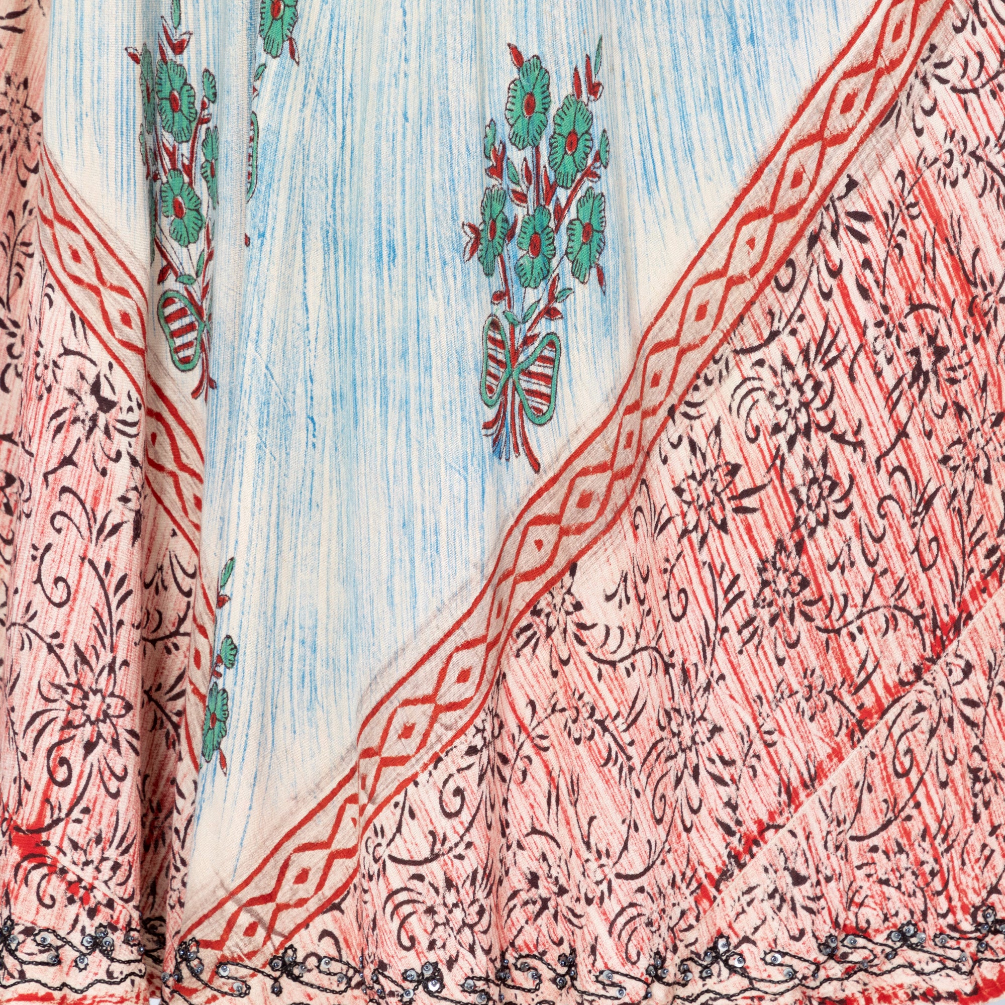 Dusty Pink & Blue Floral Sleeveless Dress、mySite、camillekostekn