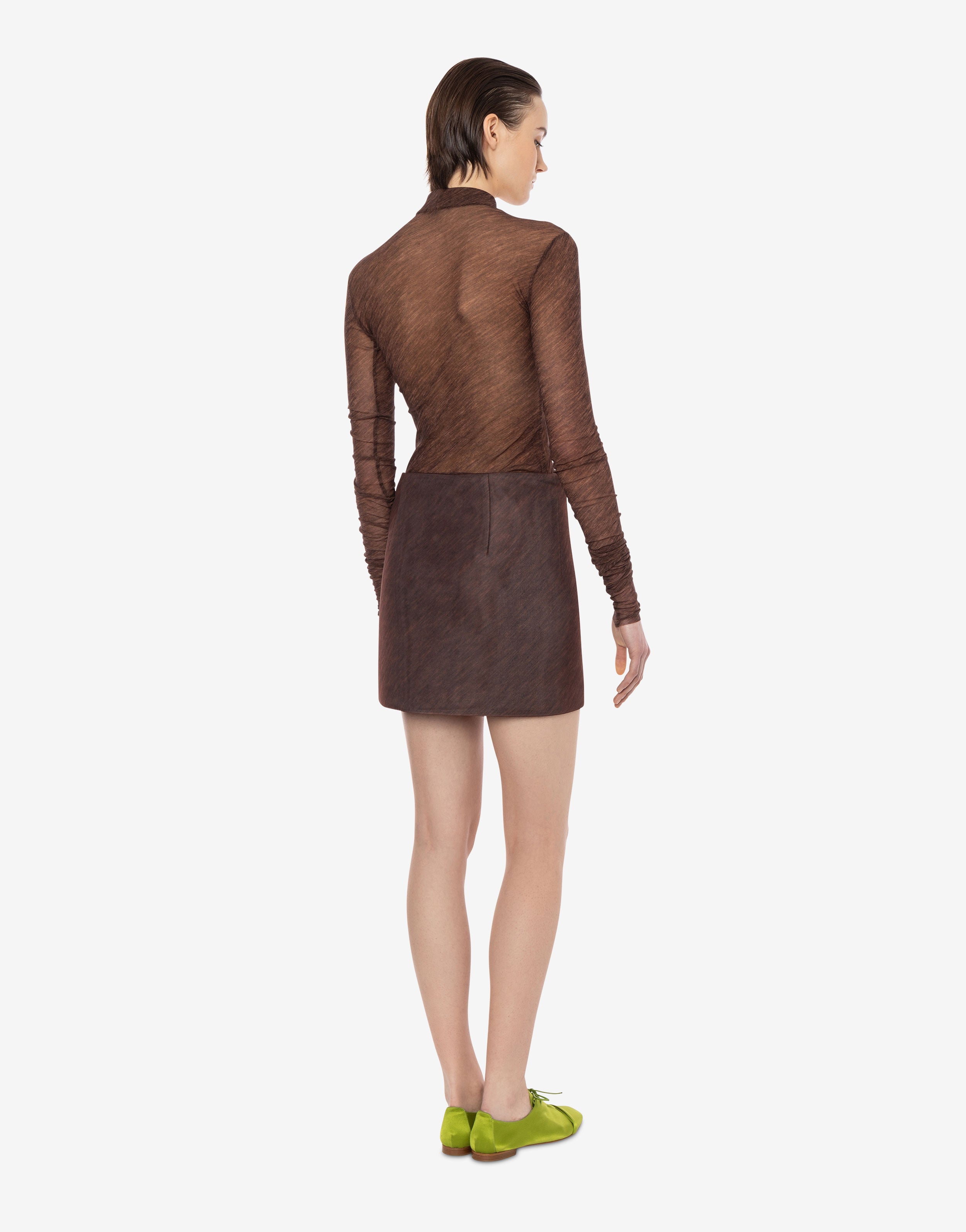 Minigonna a portafoglio in scuba stampato、mySite、aoinhome