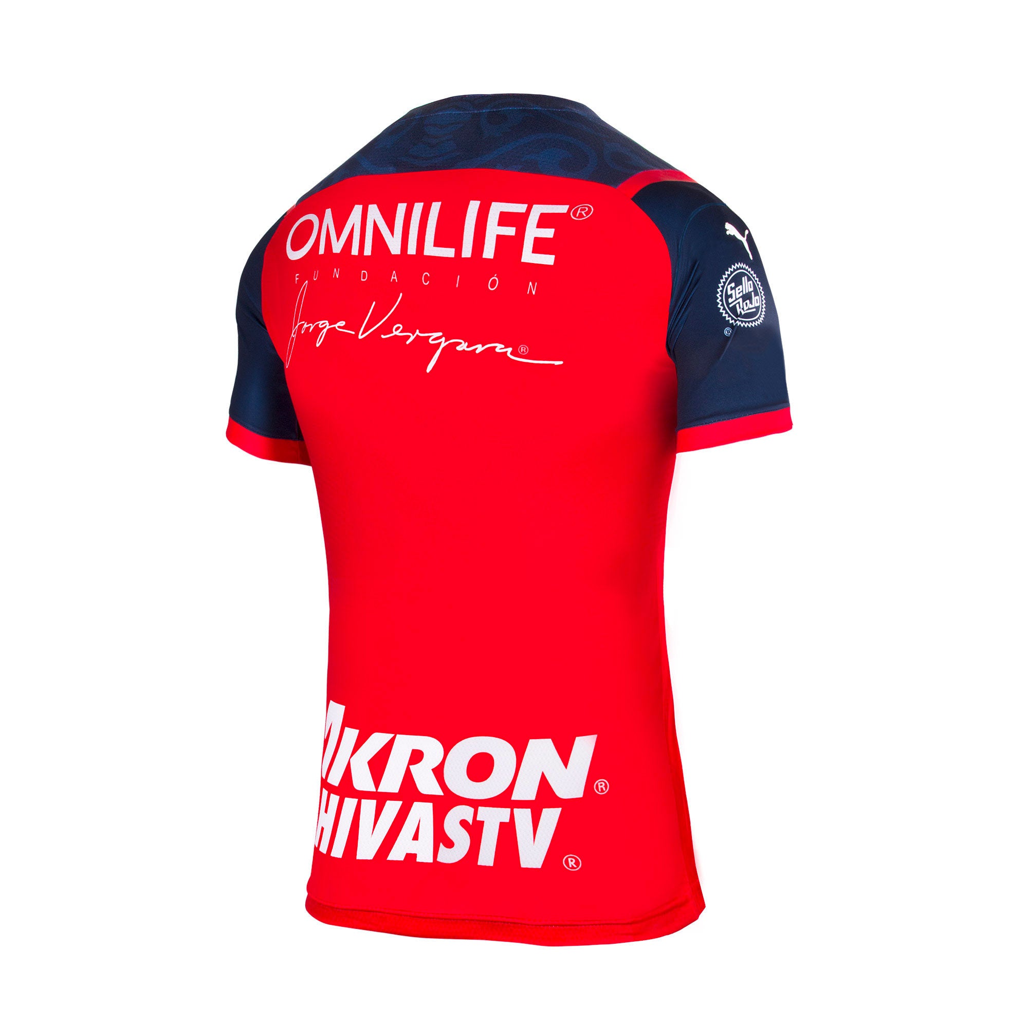 PUMA Women's Chivas Third Jersey 2022 Red/Blue、mySite、noshort