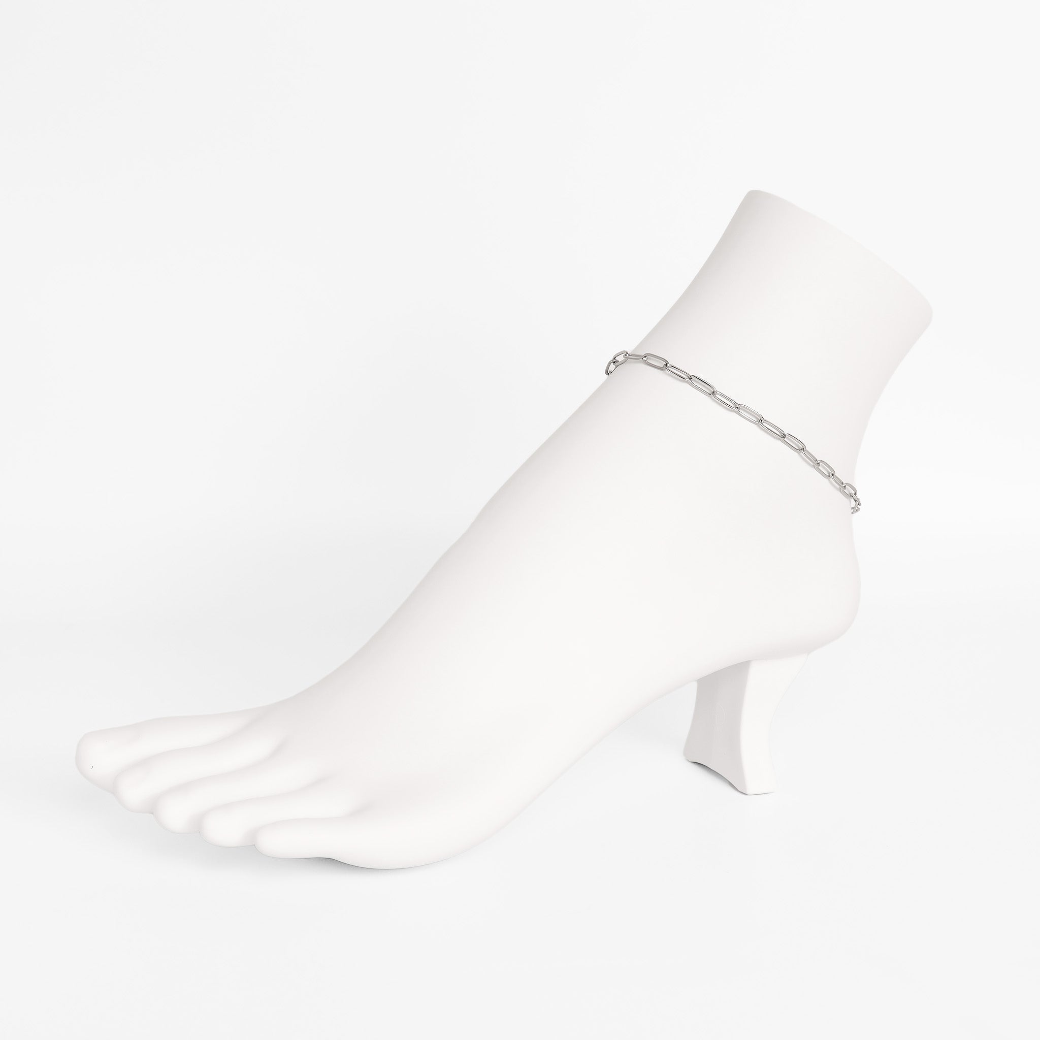 18K Gold PVD Stainless Steel Paperclip Anklet / SBB0325、mySite、dreamappss