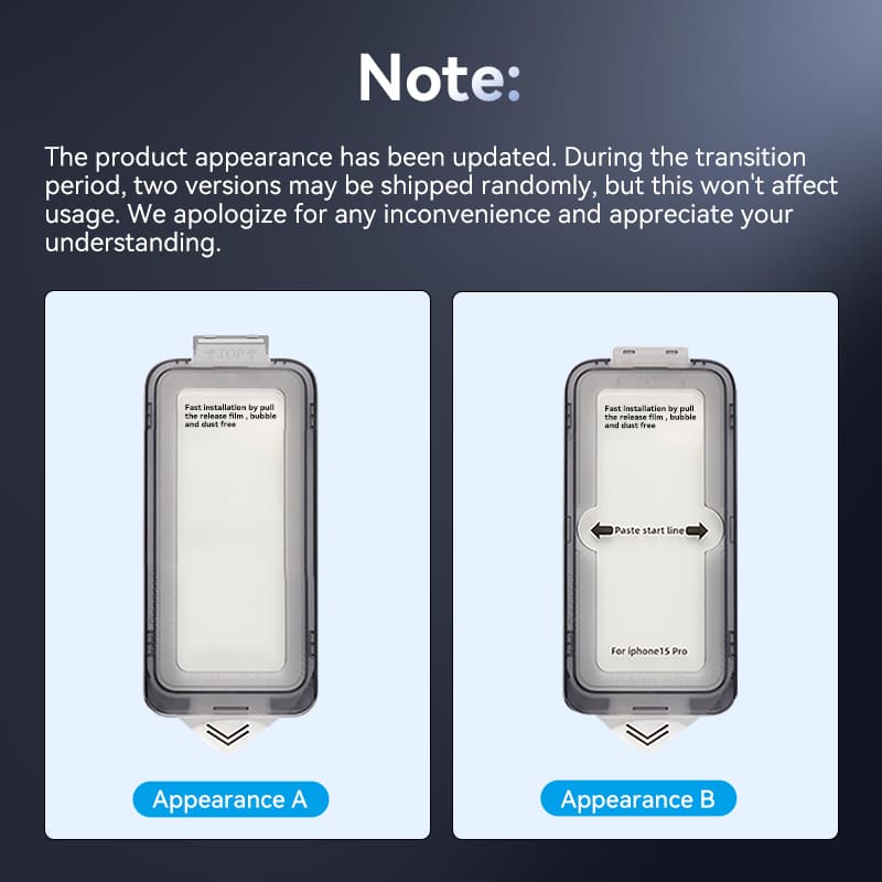 Vention HD Tempered Glass Screen Protector for iPhone 15 with Dust-Free Installation Tool、mySite、fannypackpong