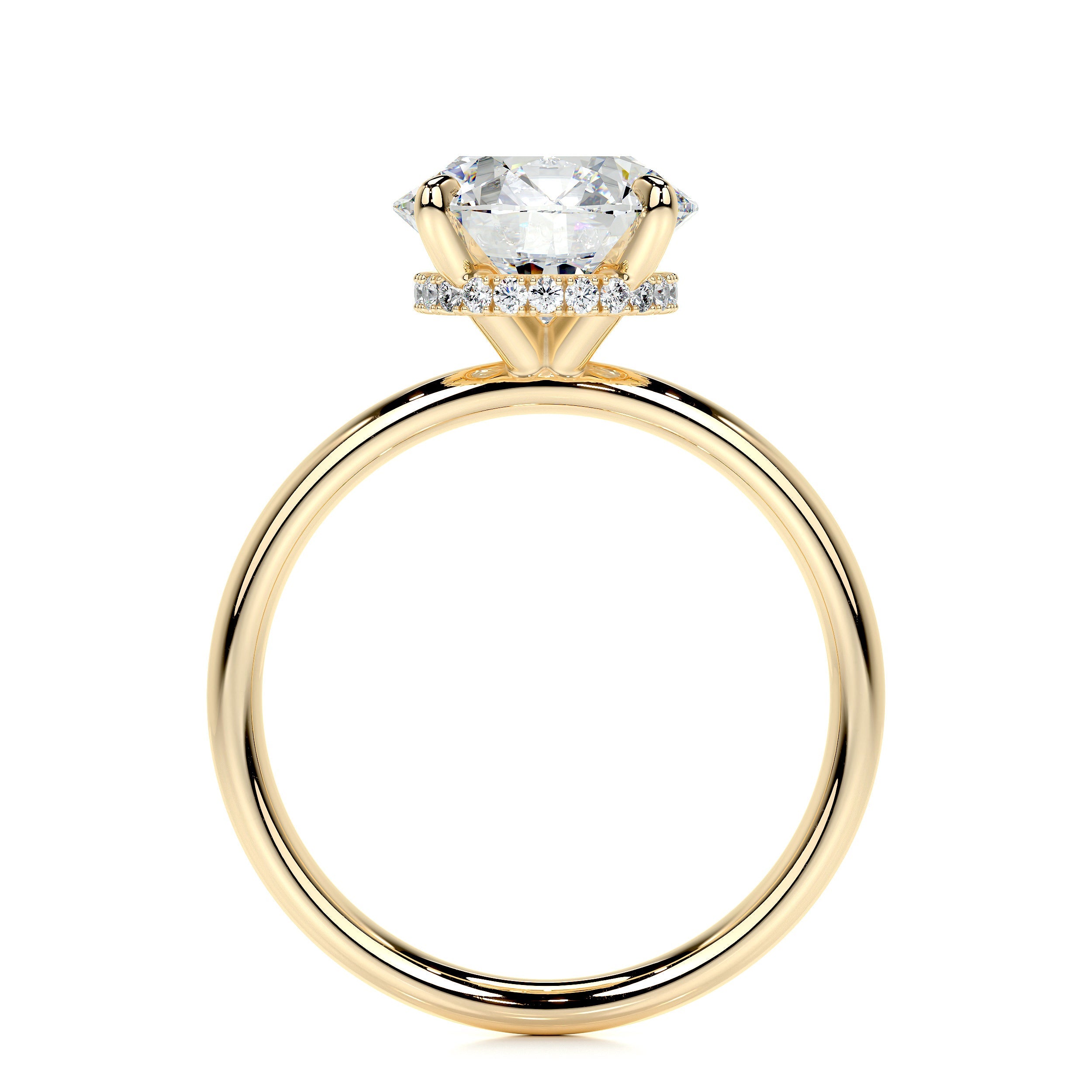 Willow Lab Grown Diamond Ring -18K Yellow Gold、mySite、hinf8tx79